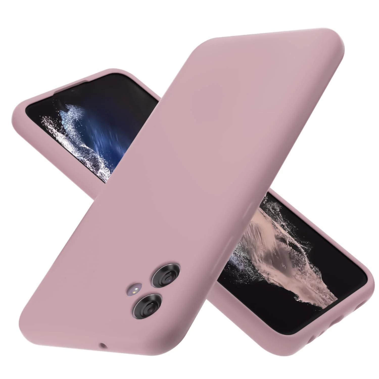 DL3 Mobilak Silicone Protective Case for Samsung Galaxy A04e, Shock-absorbing protection, Scratch-resistant surface, Soft microfiber lining - Cashmere