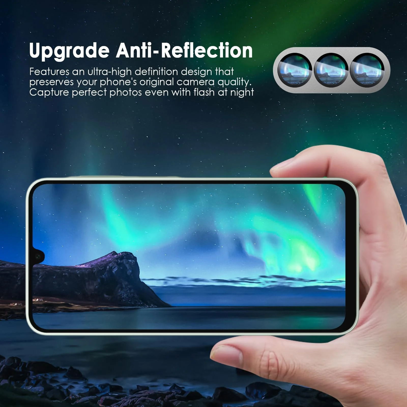 DL3 Mobilak Camera Lens Protector for Samsung Galaxy A17 5G/4G Accessories, 9H Tempered Glass Metal Individual Ring Camera Cover Screen Protector, Case Friendly, Anti Scratch - Silver
