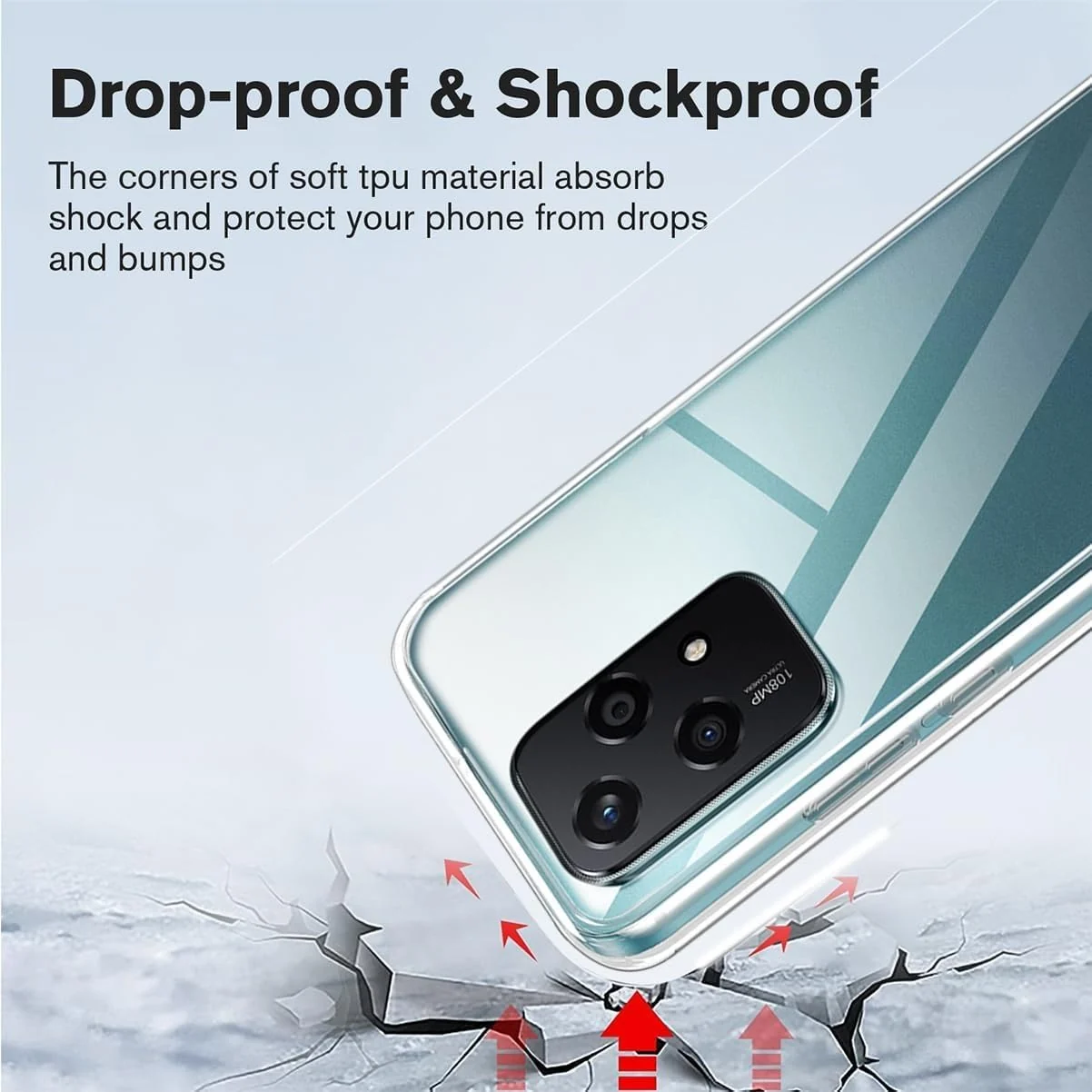 DL3 Mobilak Case Compatible with Honor 200 Lite Case Crystal Soft TPU Gel Case Flexible Silicone Anti-Scratch TPU Cover - Clear