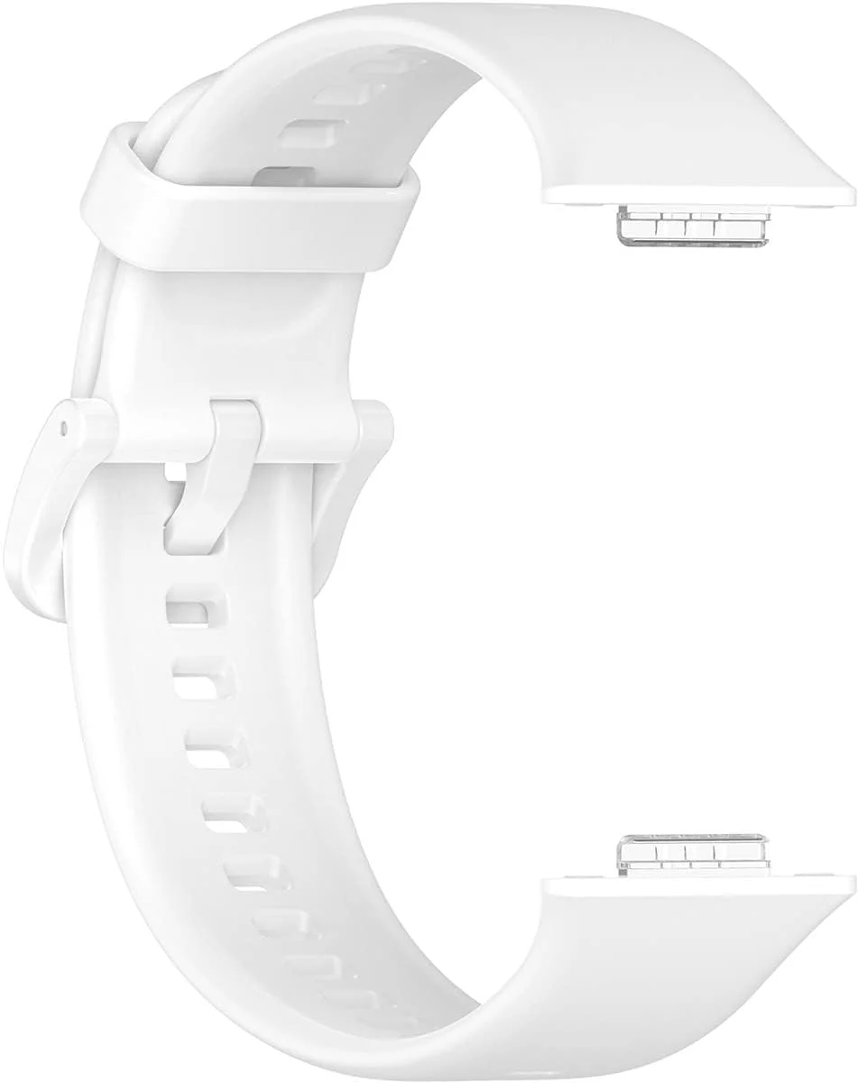 DL3 Mobilak Silicone Strap Compatible With Huawei Watch Fit 2, Sport Band Wristband Bracelet - White