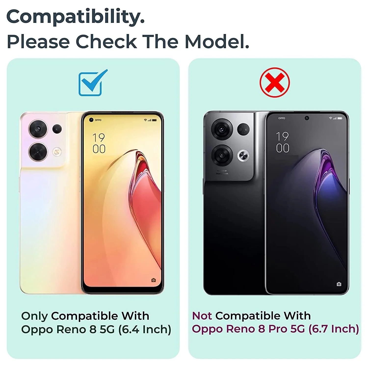 DL3 Mobilak 5D Full Glass Screen Protector For OPPO Reno 8 5G / Reno 8 4G Black Frame - Clear