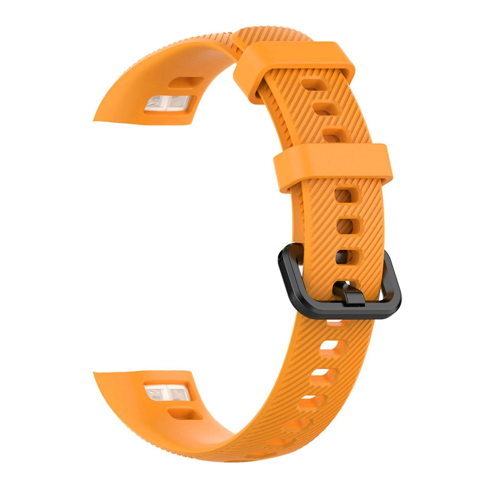 DL3 Mobilak Compatible for Honor Band 5/Honor Band 4 Strap, Soft Silicone Sport Wristband Adjustable Accessory Bracelet Replacement Band for Honor Band 5/Band 4 (A. ) - A.Orange