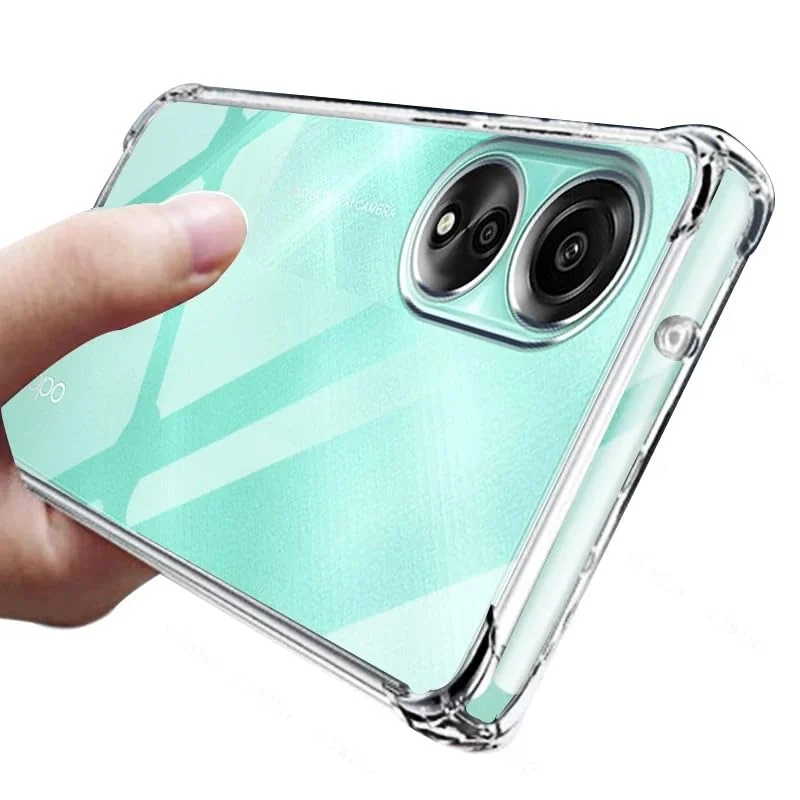 DL3 Mobilak Clear TPU Case for OPPO A58 4G, Camera protection, Shock-absorbing protection, Non-slip grip - Clear