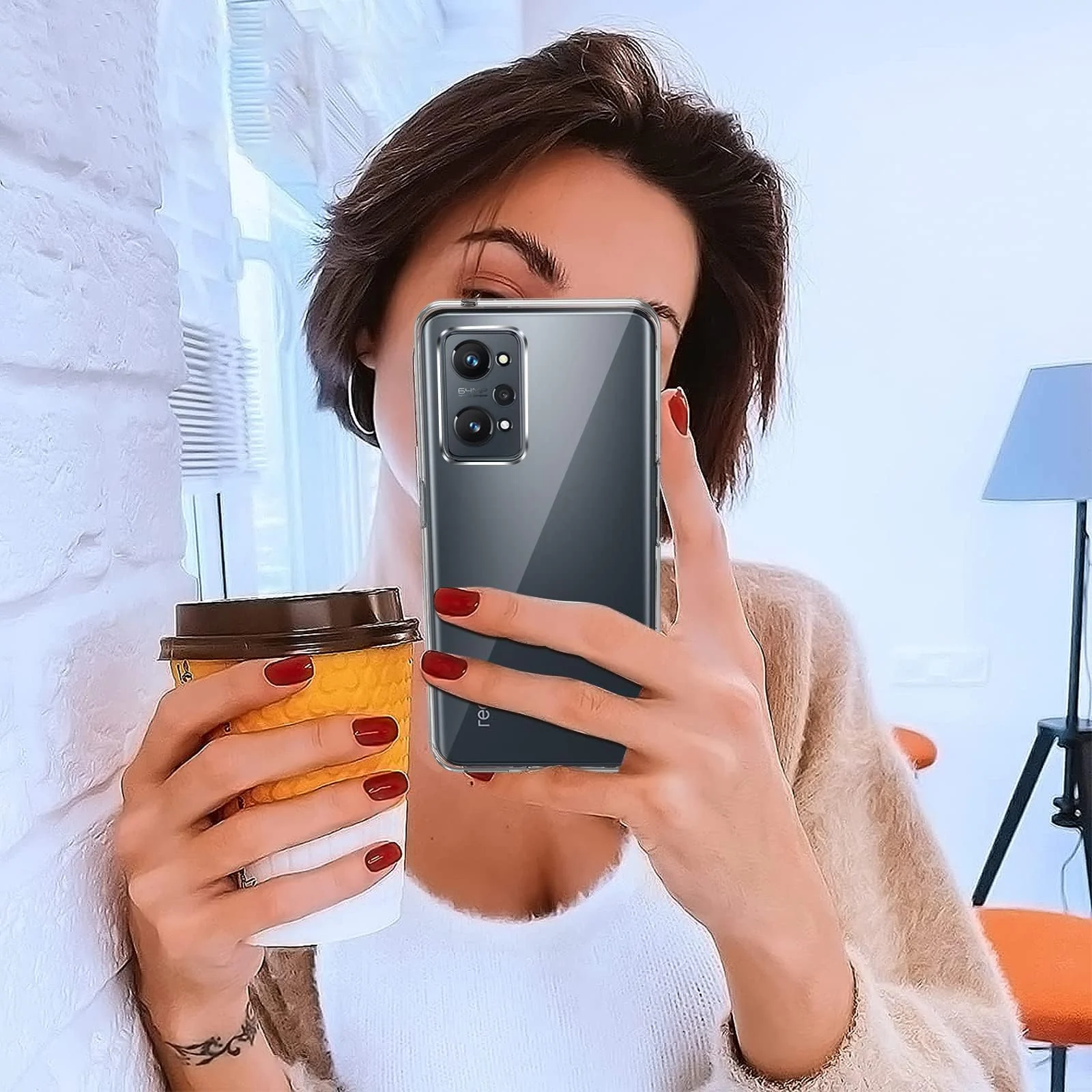 DL3 Mobilak Case Compatible with realme GT Neo 2 / realme GT2 Case Crystal Soft TPU Gel Case Flexible Silicone Anti-Scratch Camera Protection TPU Cover - Clear