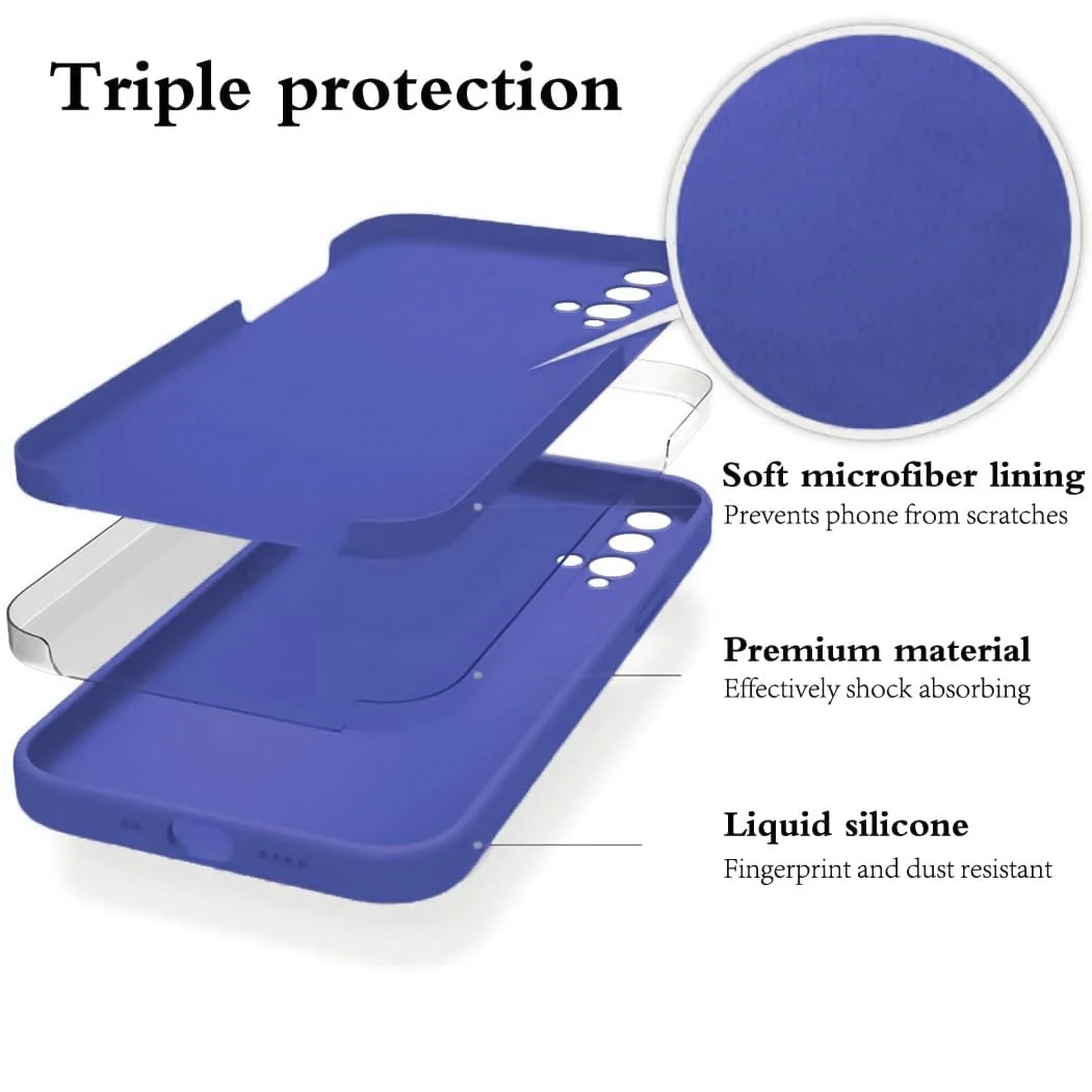 DL3 Mobilak Huawei nova 5T Case, Soft Flexible Liquid Silicone Gel Rubber Bumper Cover, Full Body Shockproof Protective Phone Case - Light Blue