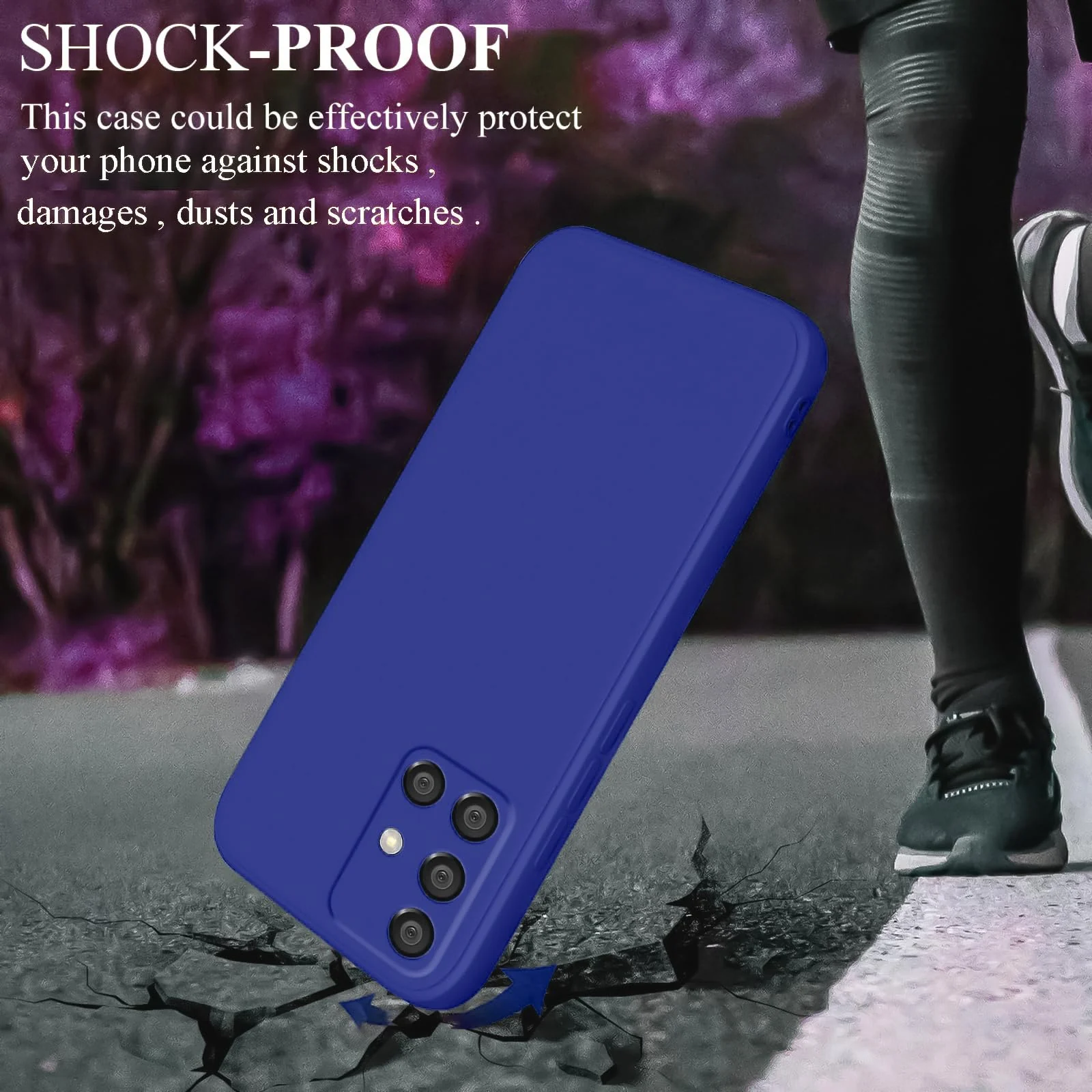 DL3 Mobilak Samsung Galaxy A51 Case, Soft Flexible Silicone Gel Rubber Bumper Cover, Full Body Shockproof Protective Phone Case - Pepsi