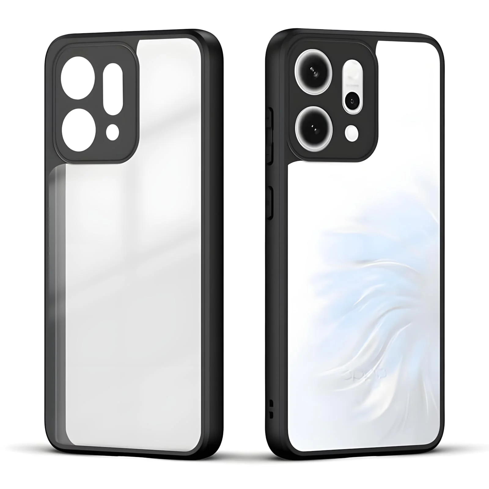 DL3 Mobilak Clear TPU Case for OPPO Reno 14 5G (OPPO Reno14), Camera protection, Shock-absorbing protection, Scratch-resistant surface - Black