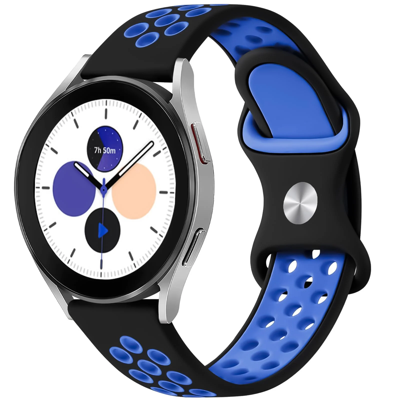 Dl3 Mobilak Silicone Sport Bands 20MM Strap For Samsung Gear Sport/Watch 4/Watch 5/Watch 5 Pro/S2 classic/active 2 40MM 44MM/Amazfit GTS 3/4/4 Mini/Bip 3/Pro/GTS 2 mini/GTS 2e/Bip U (Black & Lemon)