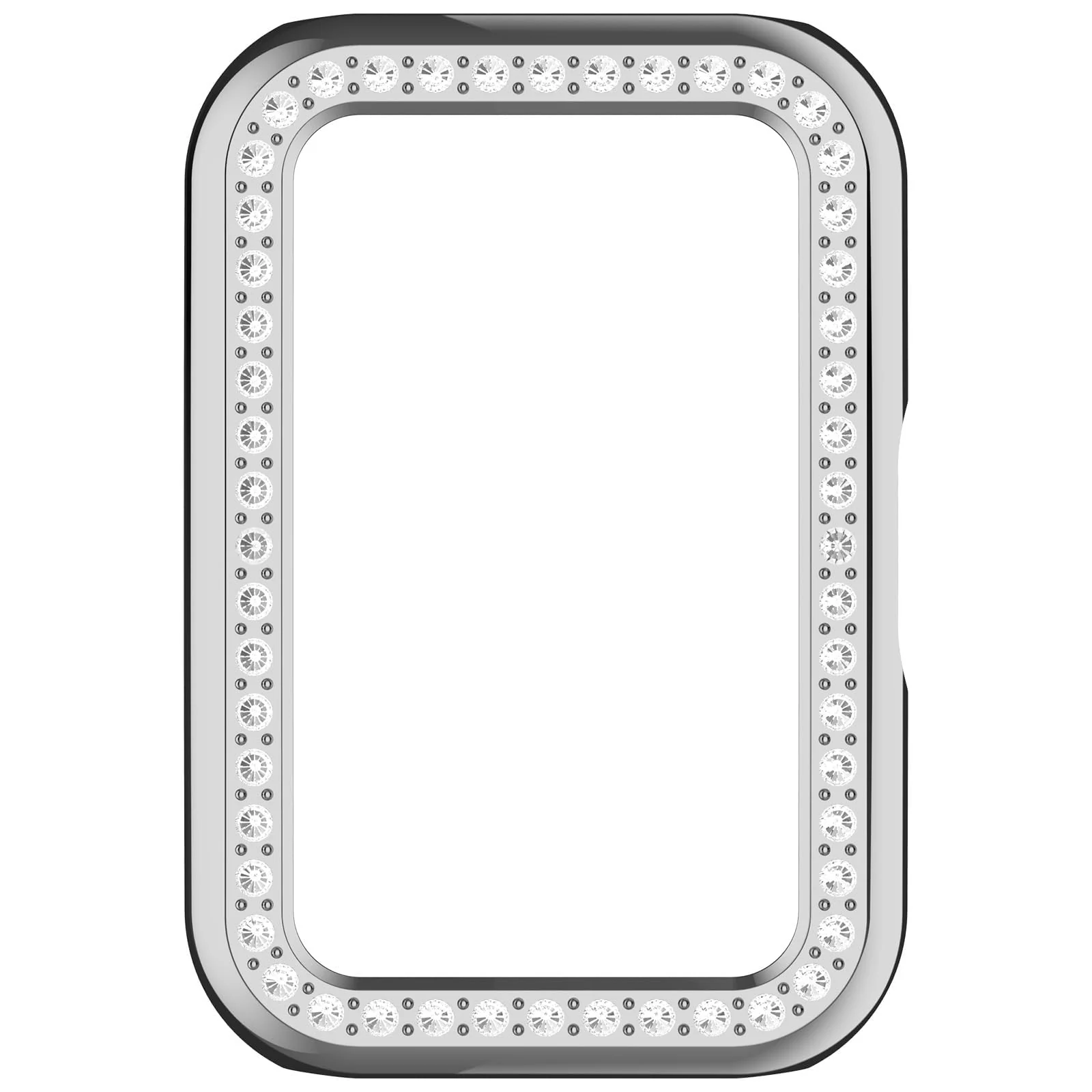 MOBIGON Crystal Bling PC Frame Case for Huawei Band 11, Silver