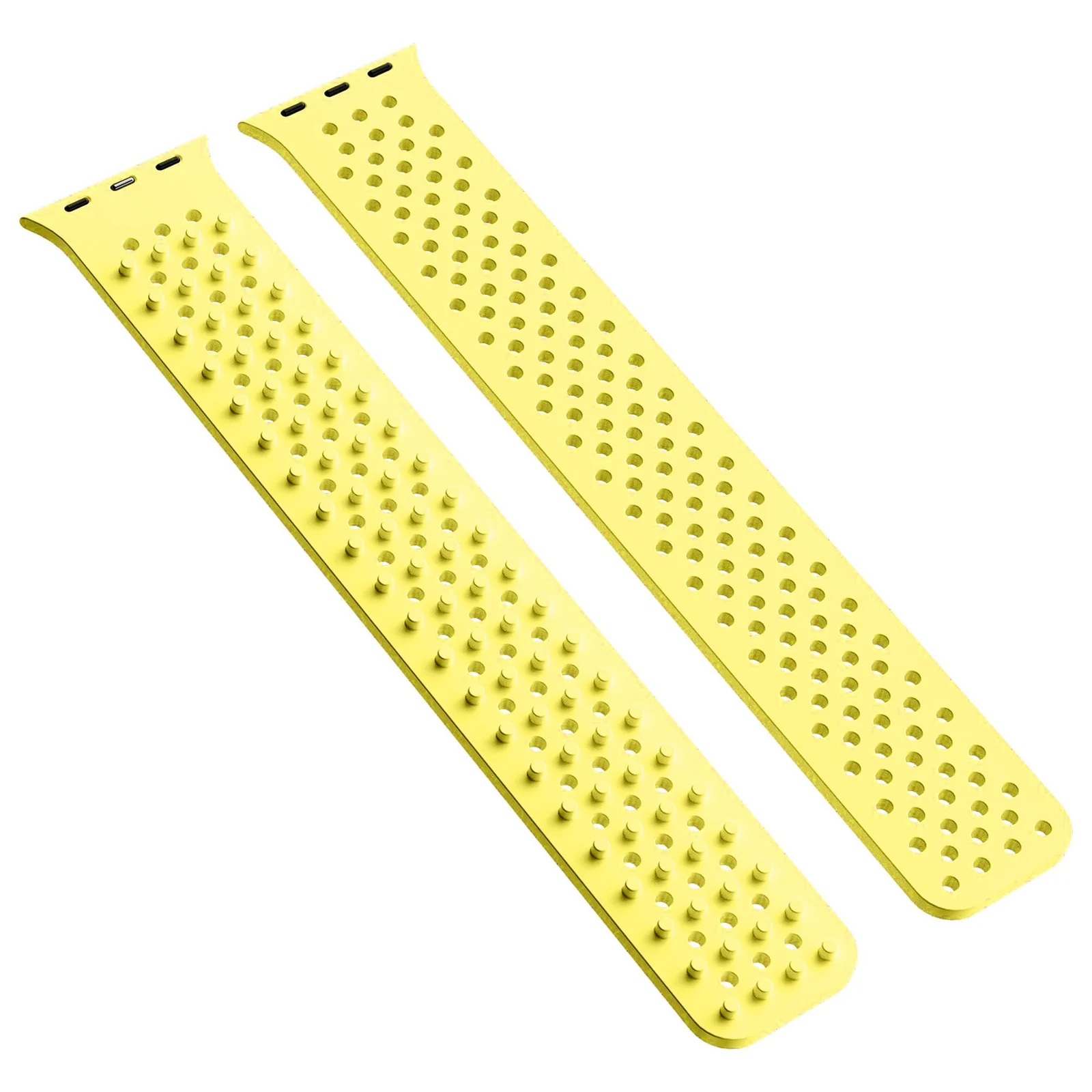 DL3 Mobilak Soft Silicone Band For Apple Watch Ultra Bands 49mm 45mm 44mm 42mm, Sport Replacement Wristband No Clasps for iWatch Series 8 ultra 7 6 5 4 SE 3 2 Women Men, Waterproof Strap - Yellow