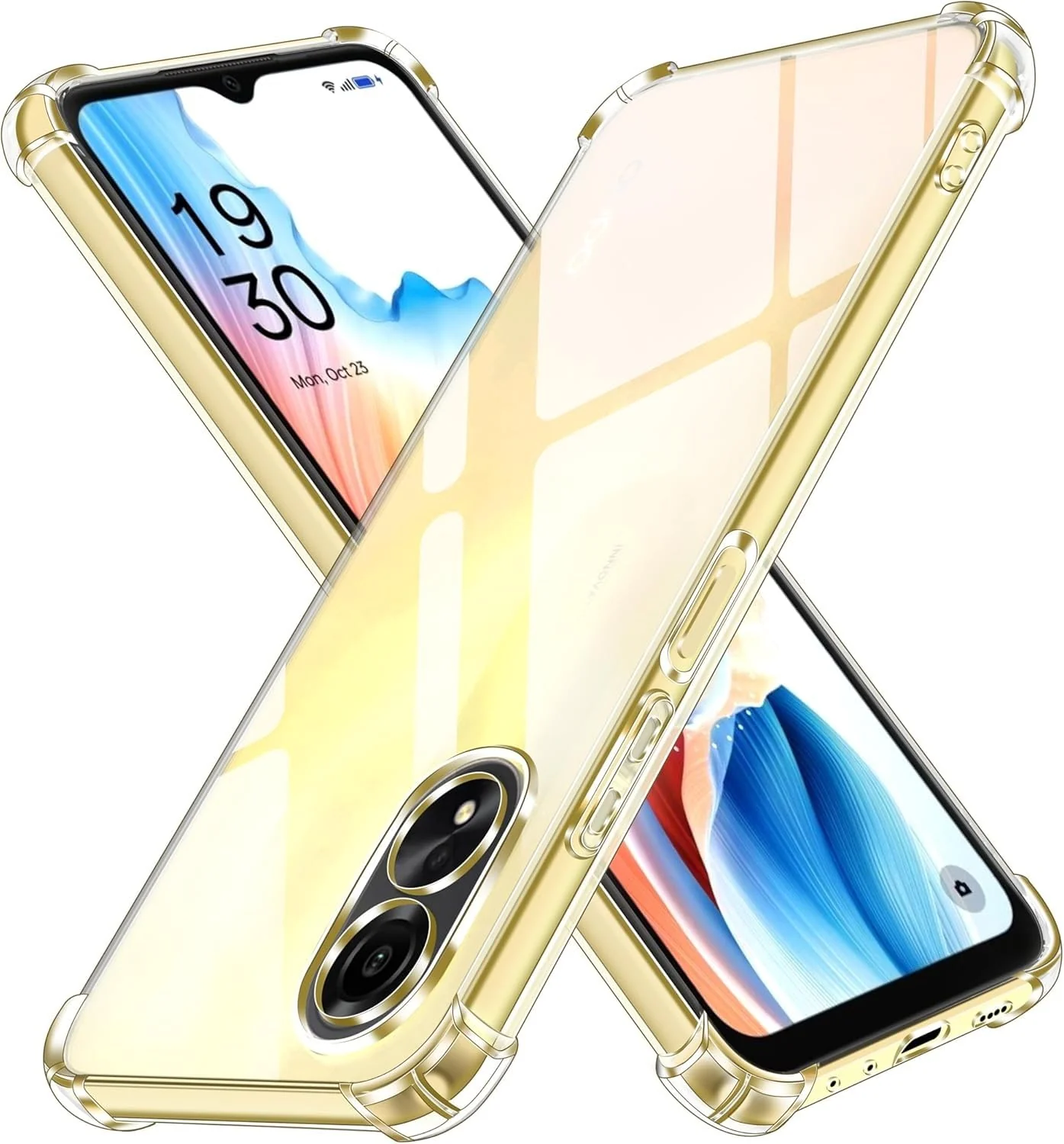 DL3 Mobilak Clear TPU Case for OPPO A38 4G / OPPO A18 4G, Camera protection, Shock-absorbing protection, Scratch-resistant surface - Clear