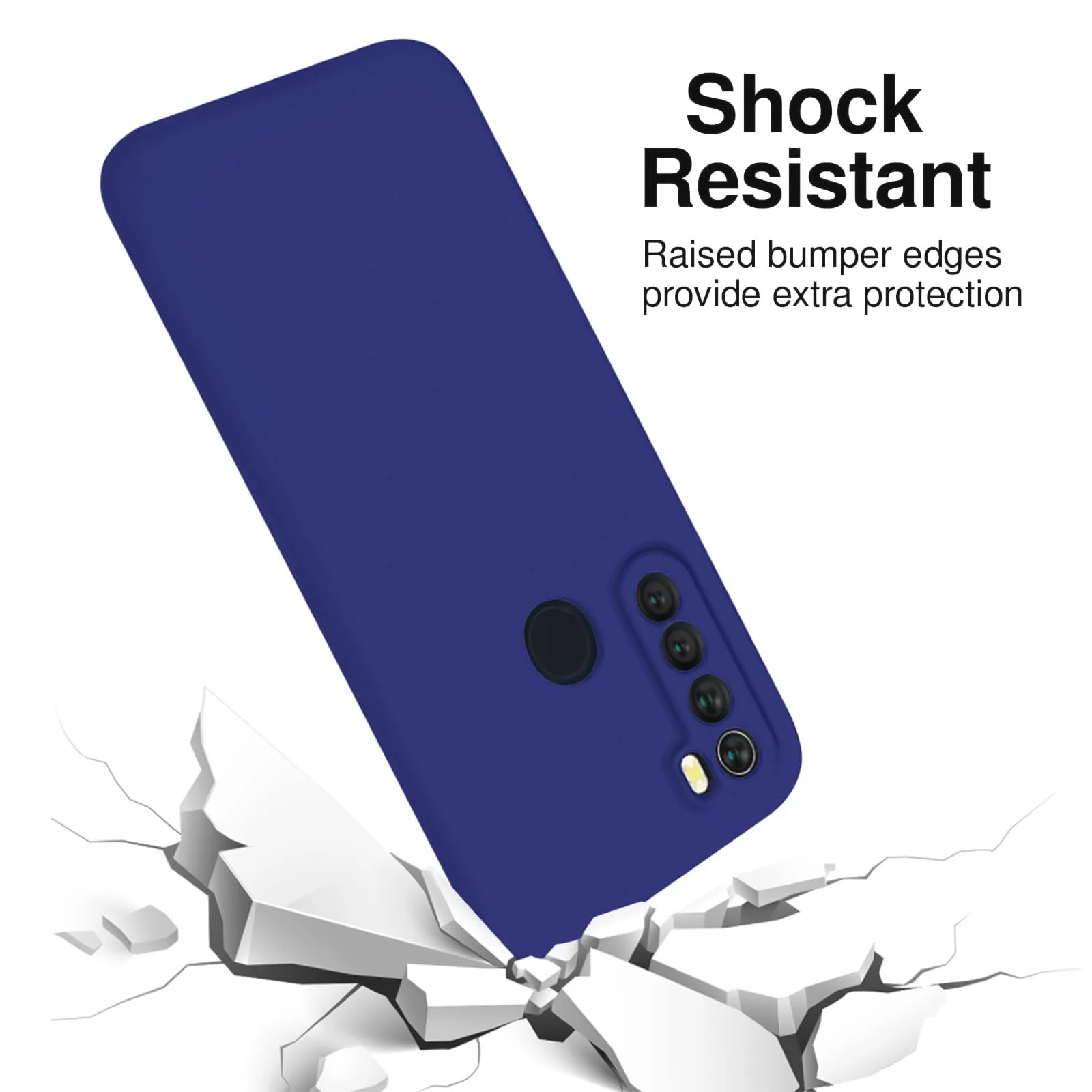 DL3 Mobilak Xiaomi Redmi Note 8 Case, Soft Flexible Silicone Gel Rubber Bumper Cover, Slim Fit Full Body Shockproof Protective Phone Case - Pepsi