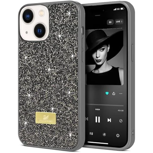 DL3 MOBILAK Case For iPhone 15+ Plus/14 Plus 6.7 Case Glitter, Sparkle Diamond Crystal Bling Case with Bling, Ultra Thin Lightweight Full Body Shockproof Anti-Scratch Protective Cover