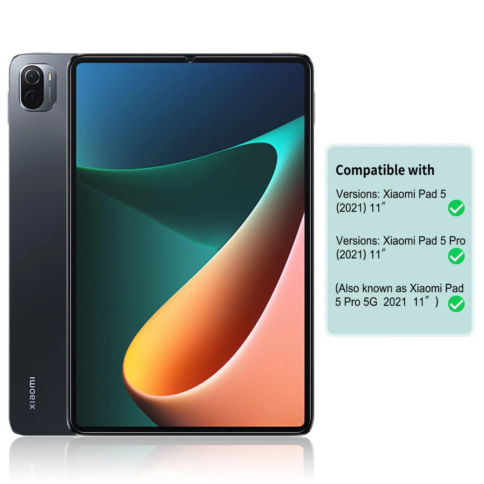 DL3 Mobilak Screen Protector For Xiaomi Pad 5 / Xiaomi Mi Pad 5 Pro 11 inch Tablet Tempered Glass Film [HD Crystal ] [Easy Installation] [Scratch Resistant] [9H Hardness] - Clear