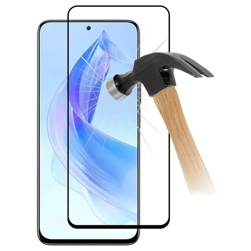 DL3 Mobilak 5D Full Glass Screen Protector For Honor 90 Lite 5G Black Frame - Clear