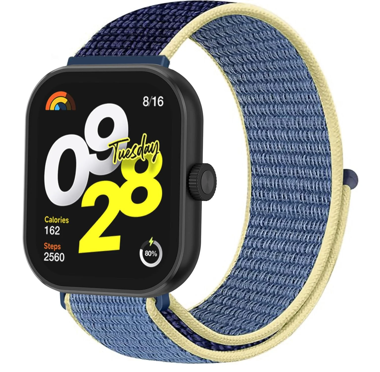 DL3 Mobilak Nylon Strap for Redmi Watch 4/Redmi Watch 5/Xiaomi Smart Band 8 Pro/Band 9 Pro, Men and Women Breathable Elastic Bracelet, Adjustable Straps Replacement Band Sport Watchband