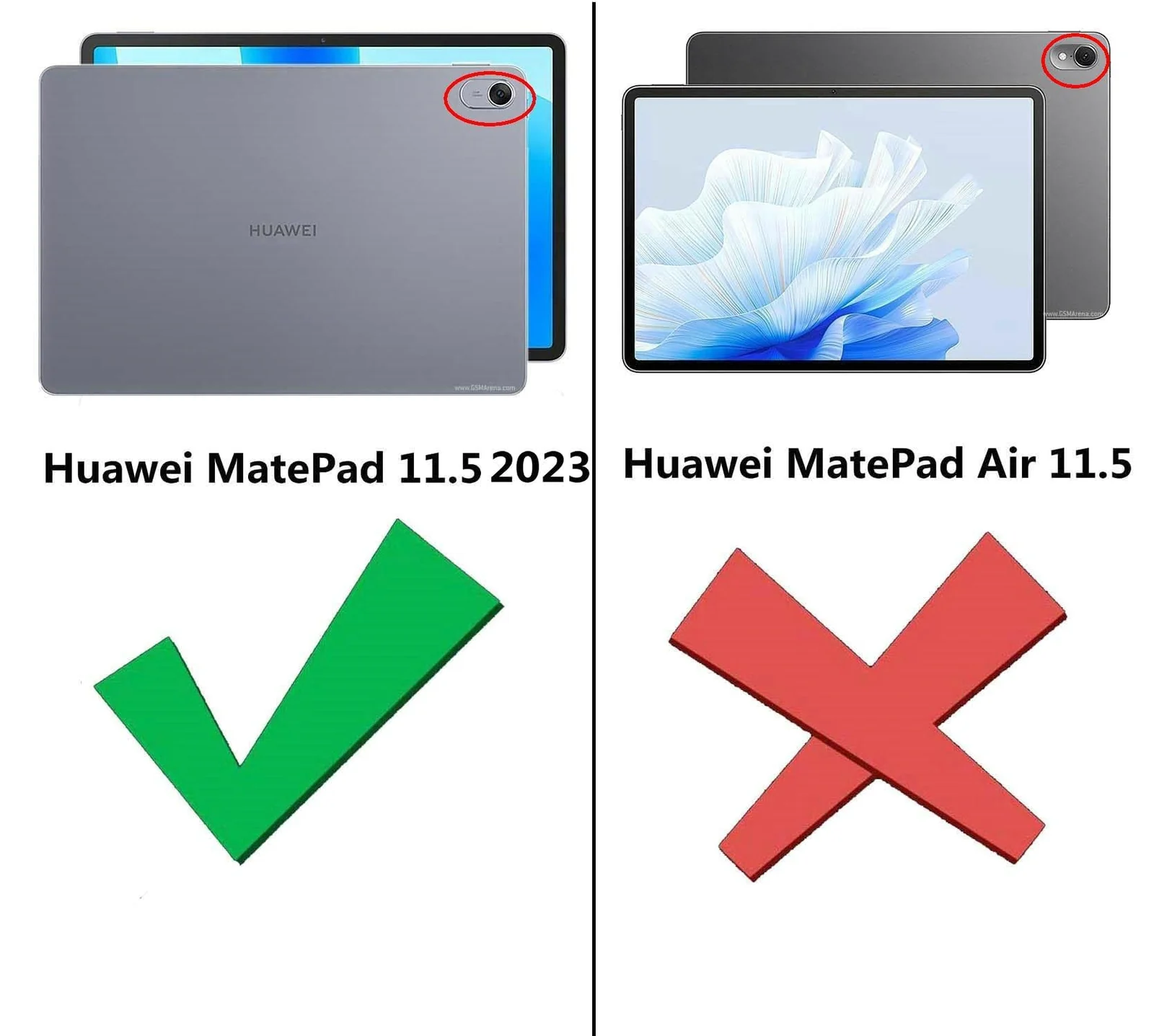 DL3 Mobilak Huawei MatePad 11.5-inch Released 2023 Tablet Cover Case with Pencil Holder, Soft TPU Back Trifold Stand Protective Smart Cover Flip, Auto Wake&Sleep - Black