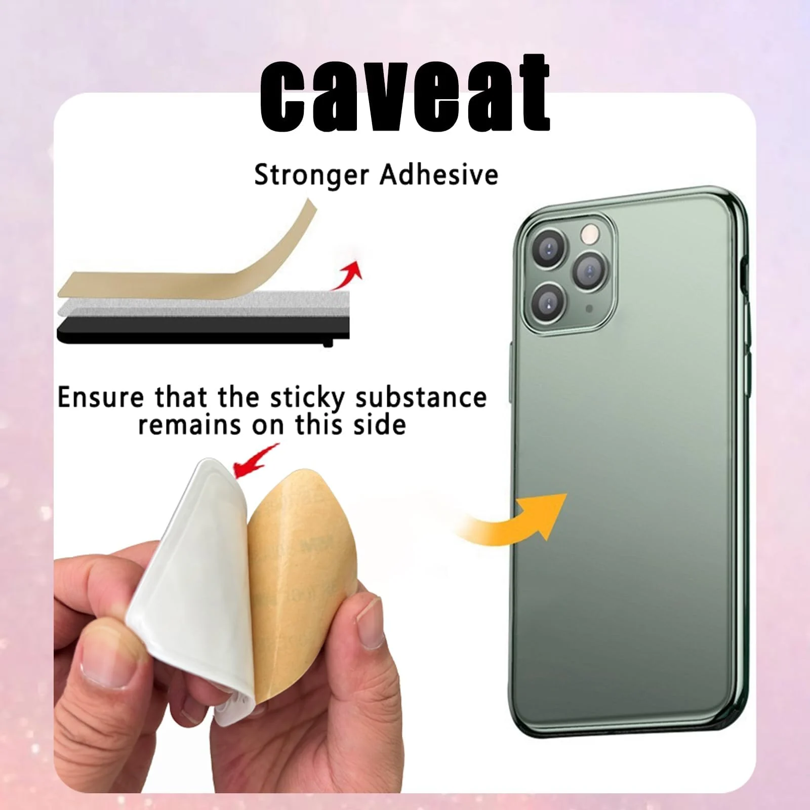DL3 MOBILAK Silicone Suction Phone Case Mount, Sillicon Adhesive Phone Accessory for iPhone and Android, Hands-Free Fidget Toy Mirror Shower Phone Strong Grip Holder, Videos and Selfies - Gray