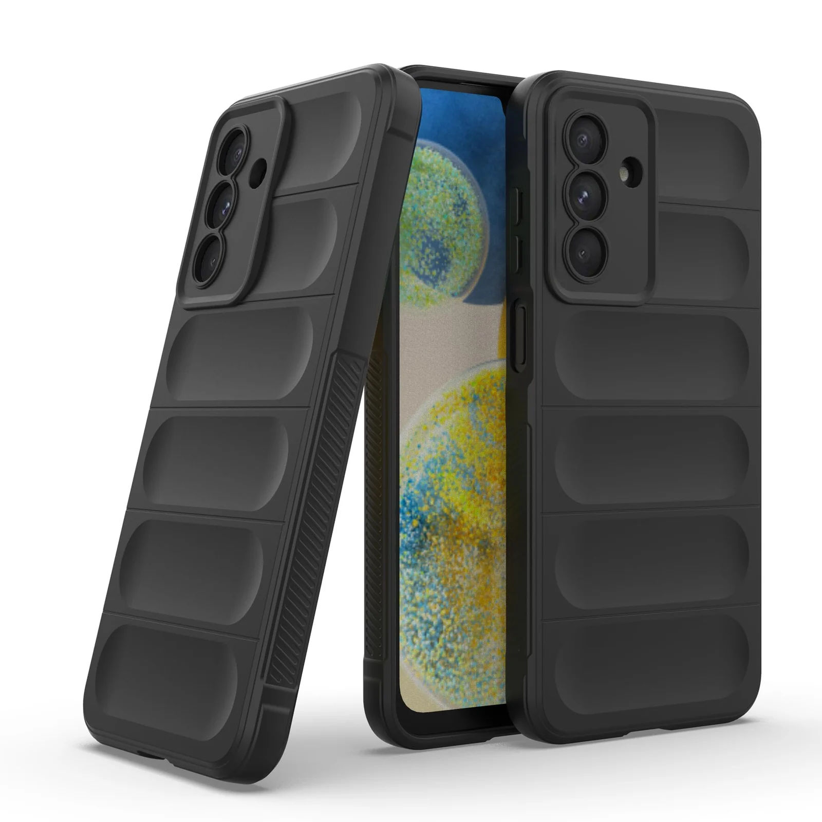 DL3 Mobilak Soft Silicone Protective Case for Samsung Galaxy A26 with Camera Protection and Shockproof Design - Black