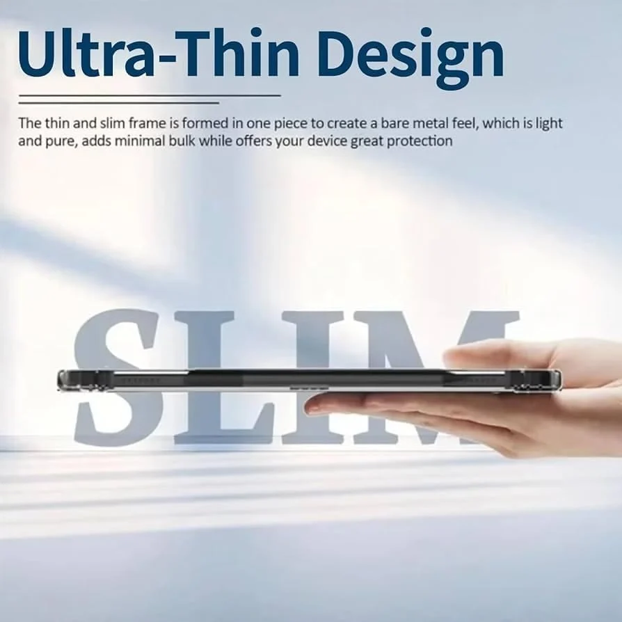 DL3 Mobilak Case For Samsung Galaxy Tab S10 Ultra 2024/ S9 Ultra 2023 Tablet 14.6 Inch Tablet Cover Ultra Thin Silicone Shockproof Back Shell HD TPU Protective Cover - Clear