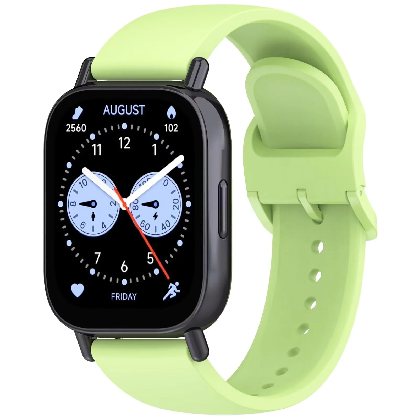 DL3 Mobilak Straps Compatible with Xiaomi Redmi Watch 5 Active/Redmi Watch 5 Lite Bracelet, 22mm Soft Silicone Replacement Band Sports Strap Wristbands [Wear-resistant] [breathable] - Lime