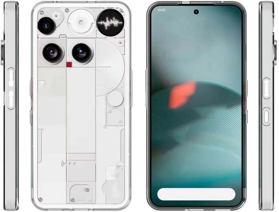 DL3 Mobilak Case Compatible with Nothing Phone 3, Case Crystal Soft TPU Gel Case Flexible Silicone Anti-Scratch Camera Protection TPU Cover - Clear