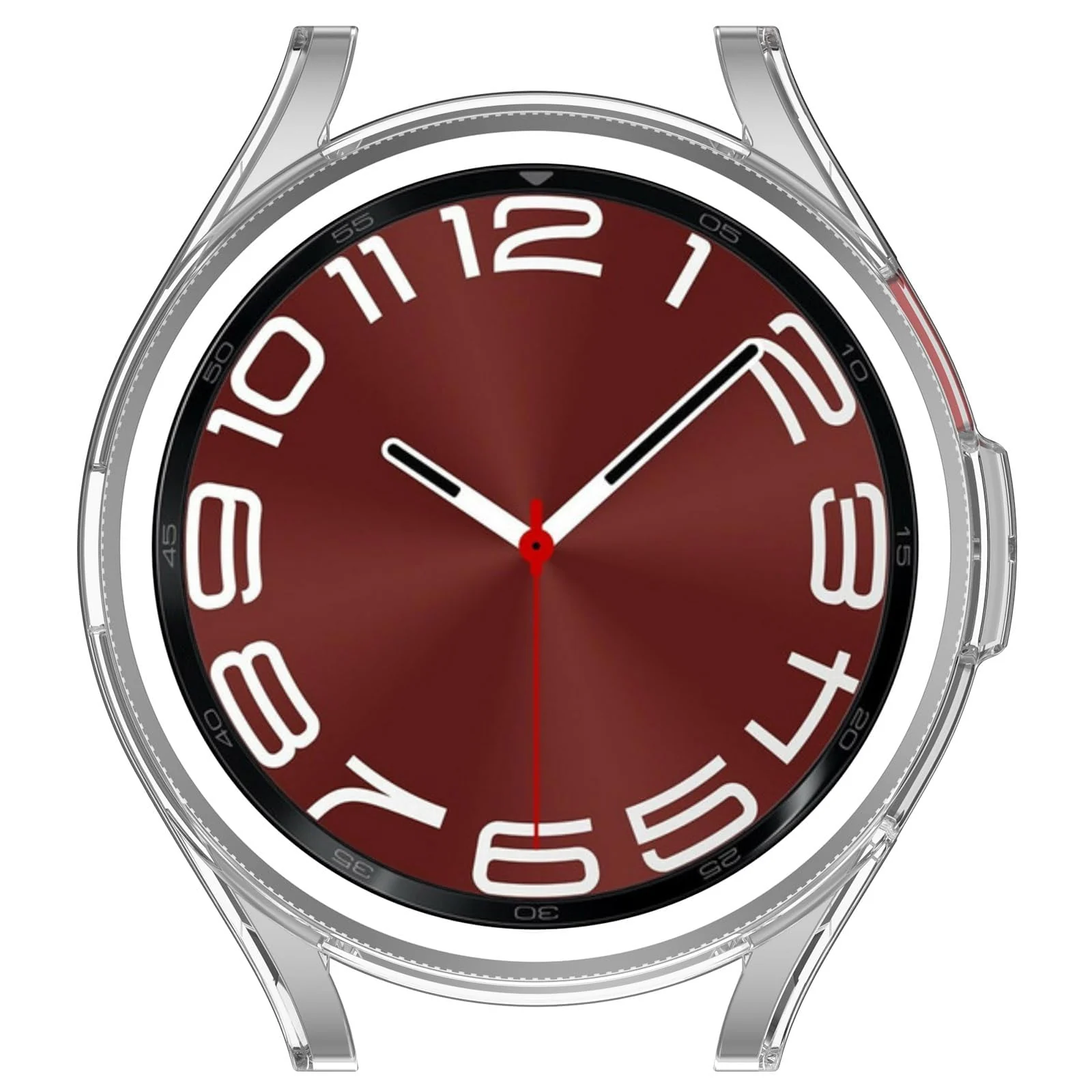DL3 Mobilak Bumper Case Protector for Samsung Galaxy Watch 6 Classic 43mm, [NO Screen Film] Flexible Lightweight Glossy TPU Edge Case Protective Cover Galaxy Watch 6 Classic 43mm - Clear