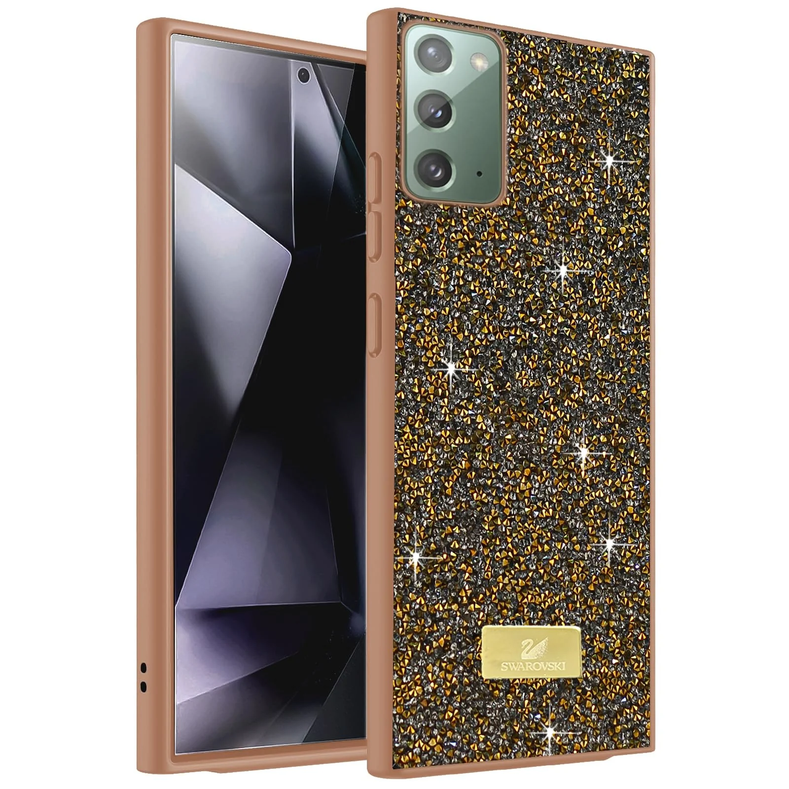 Case For Samsung Galaxy Note 20 5G Case Glitter, Sparkle Diamond Crystal Bling Case with Bling, Ultra Thin Lightweight Full Body Shockproof Anti-Scratch Protective Cover - Black