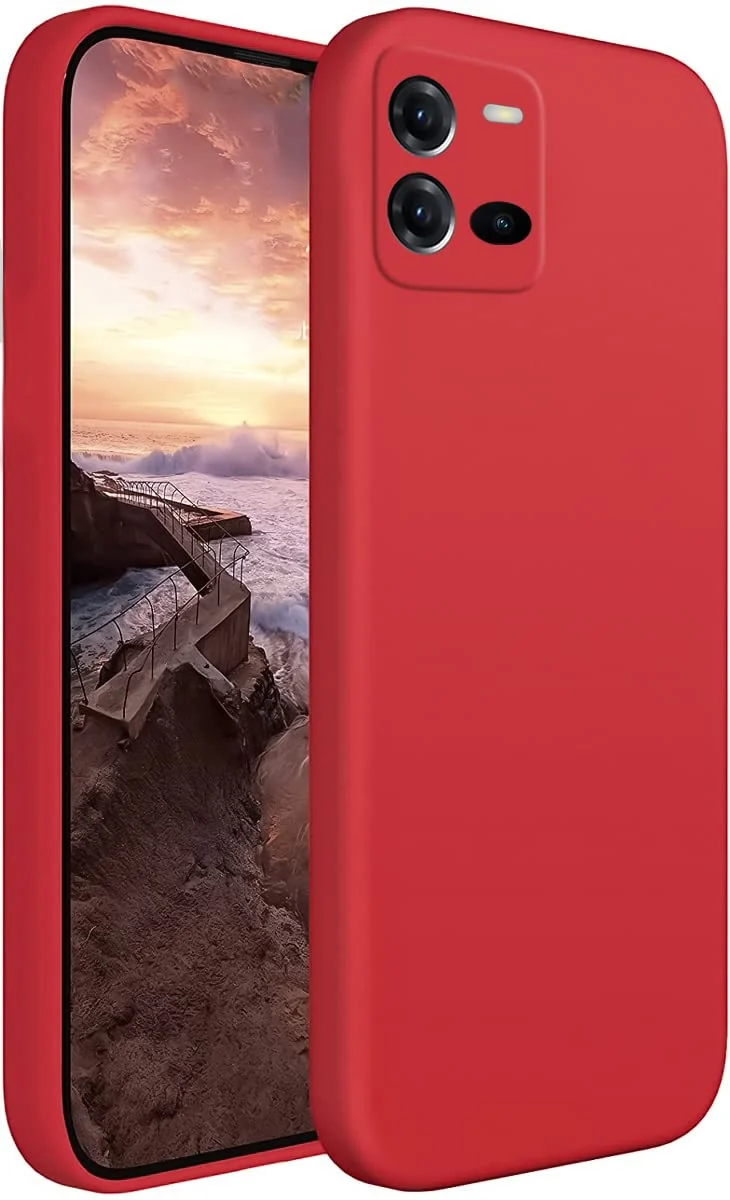 Dl3 Mobilak vivo V25 5G Case,Soft Flexible Silicone Gel Rubber Bumper Cover,Slim Fit Full Body Shockproof Protective Phone Case (Laveder)