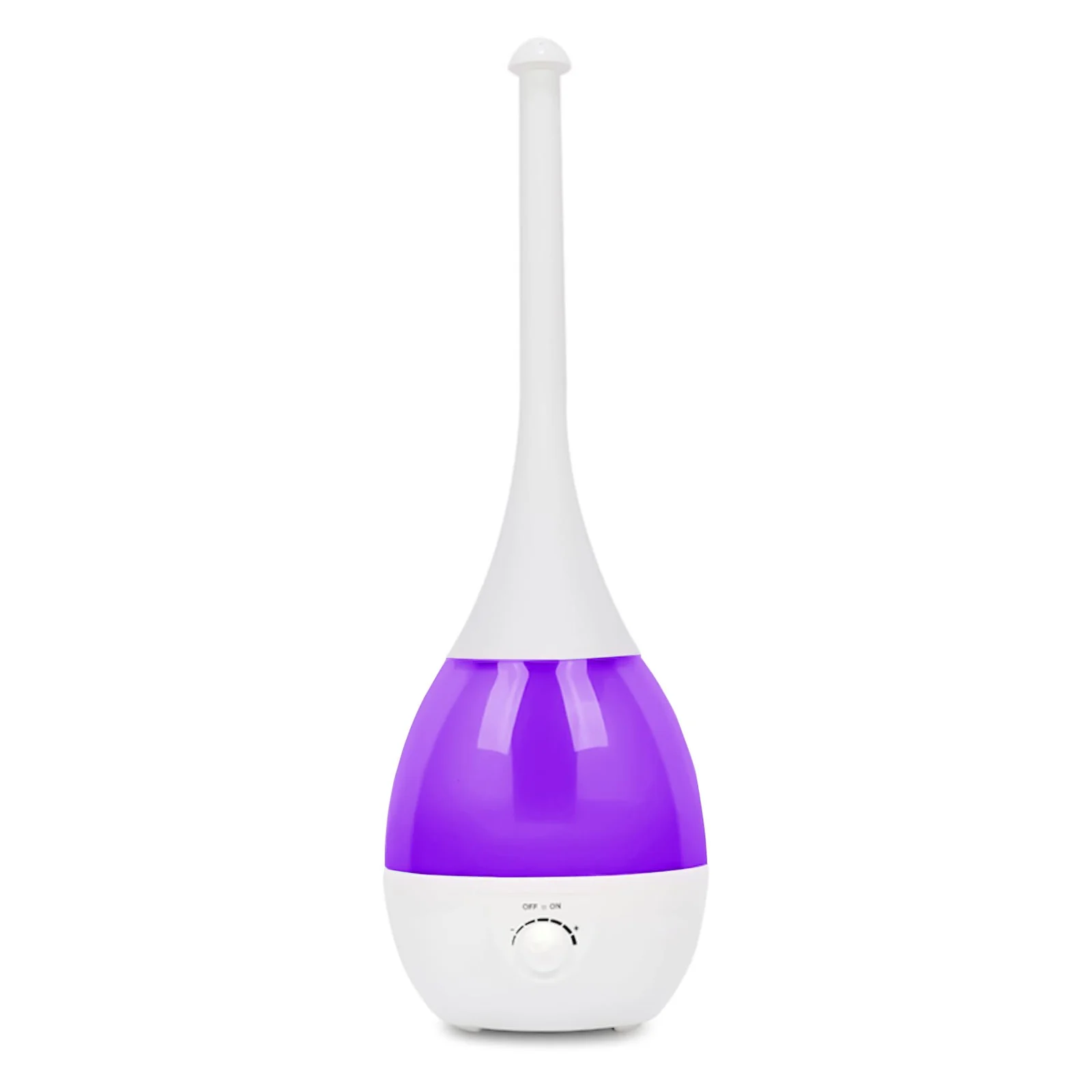 Mobigon 2.6 Litres Humidifier for Room, Cool Mist Ultrasonic Humidifier/Essential Oil Diffuser, Super Quiet 360°Nozzle, Colorful Change, Auto Shut Off&UV Light&, Lasts Up to 24 Hours - Purple