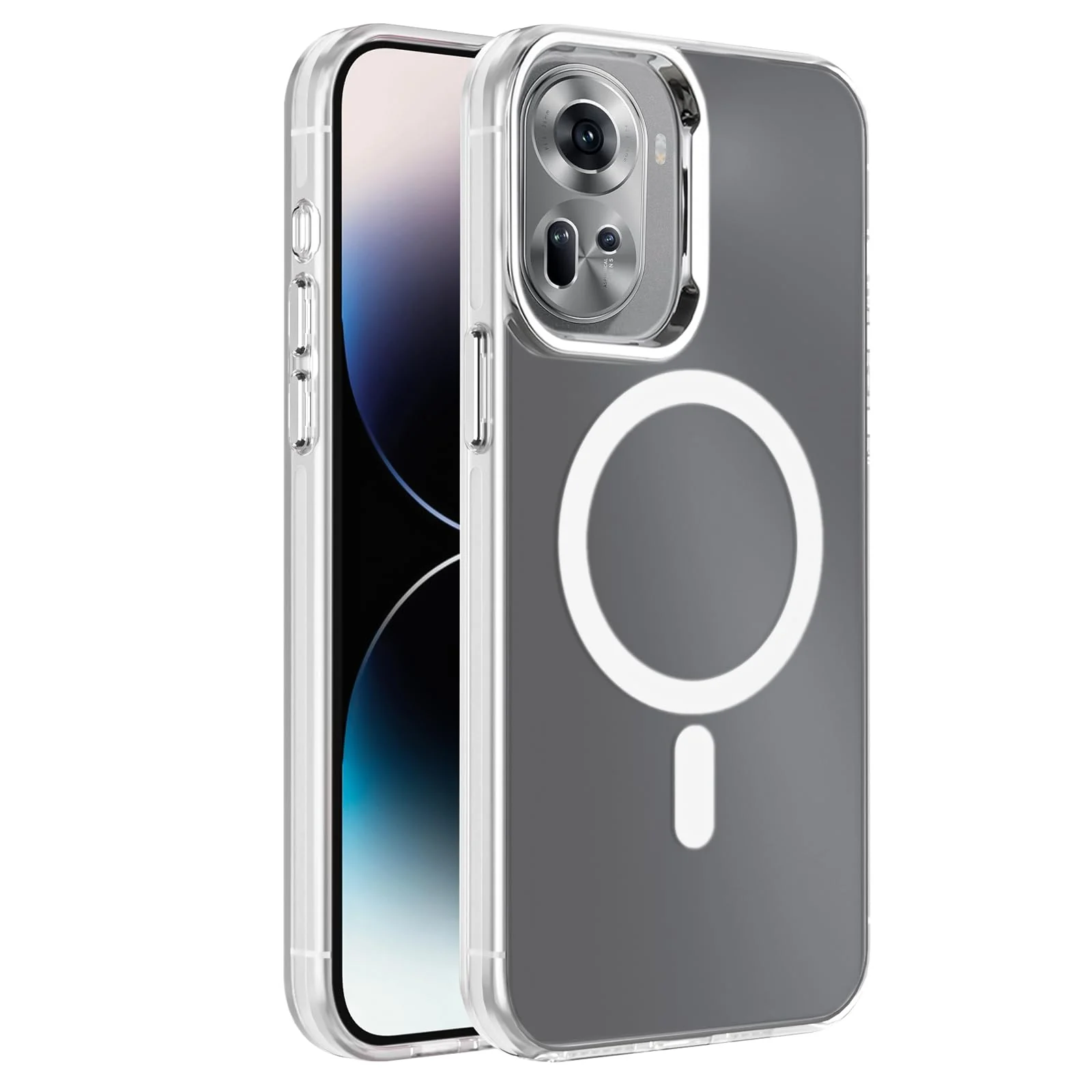 DL3 Mobilak Case For OPPO Reno 11 5G Case Crystal [Not Compatible with MagSafe] Soft TPU Gel Case Flexible Silicone Anti-Scratch TPU Cover - Clear
