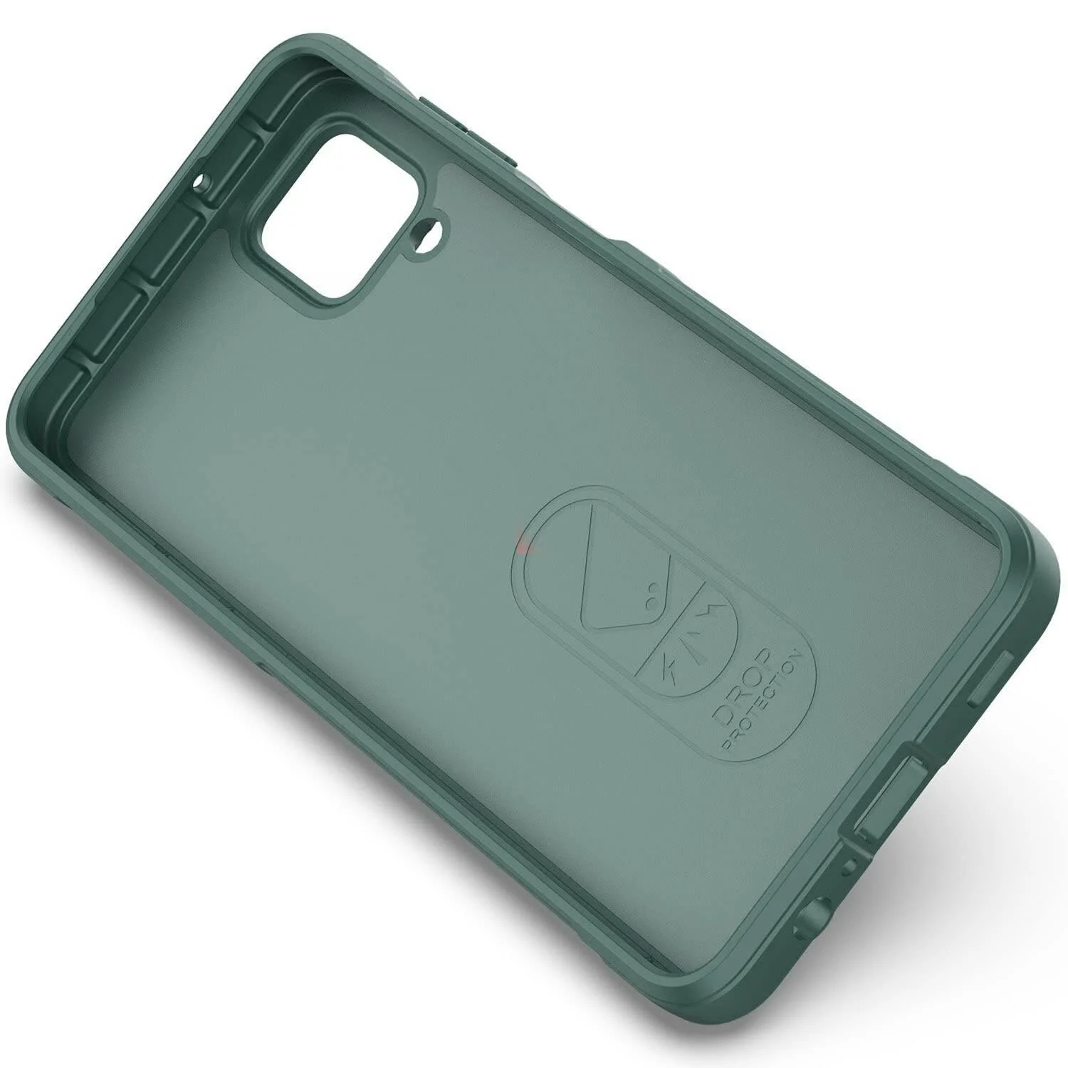 DL3 Mobilak Flexible Silicone and TPU Protective Case with Camera Protection for Samsung Galaxy A12 / M12 - Green
