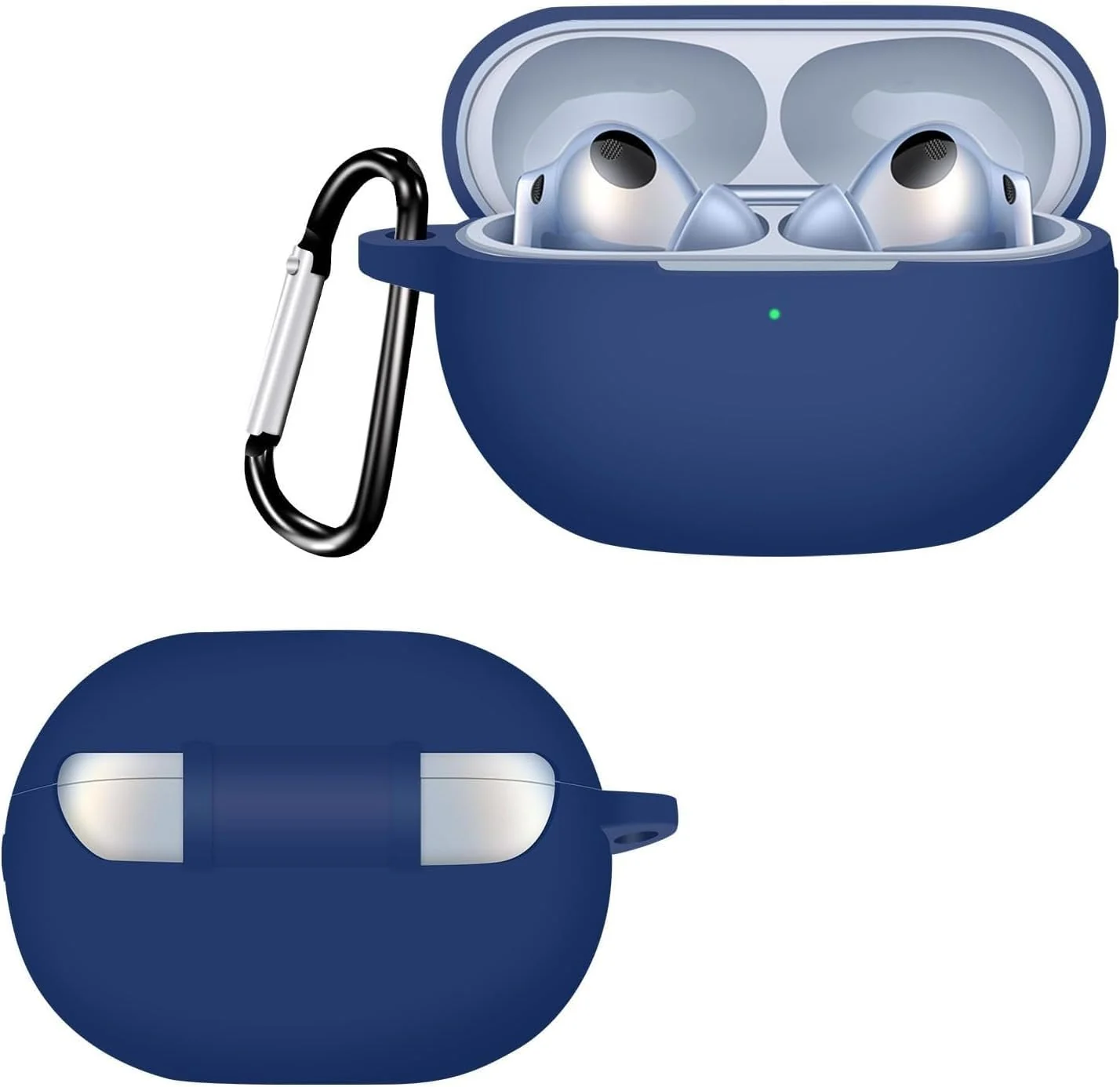 DL3 Mobilak Compatible with Huawei FreeBuds Pro 3 Case Cover, Soft Silicone Shockproof Protective Case Wireless Earbuds with Carabiner, Front LED Visible