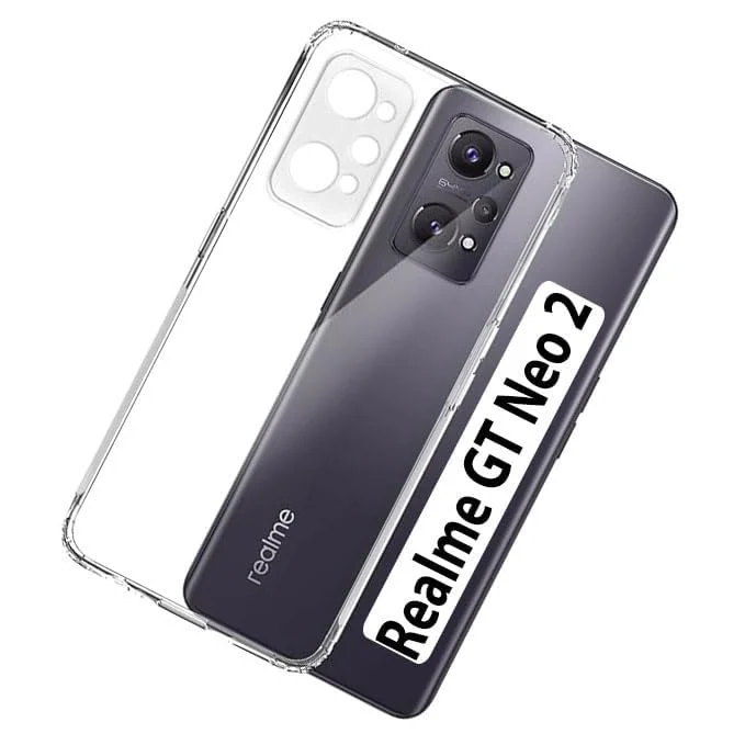 DL3 Mobilak Camera Protective Case Compatible with realme GT Neo 2 / realme GT2 Case, Mobile Phone Case realme GT Neo 2 / realme GT2 Thin Soft Silicone Anti-Yellow Protective Case - Clear