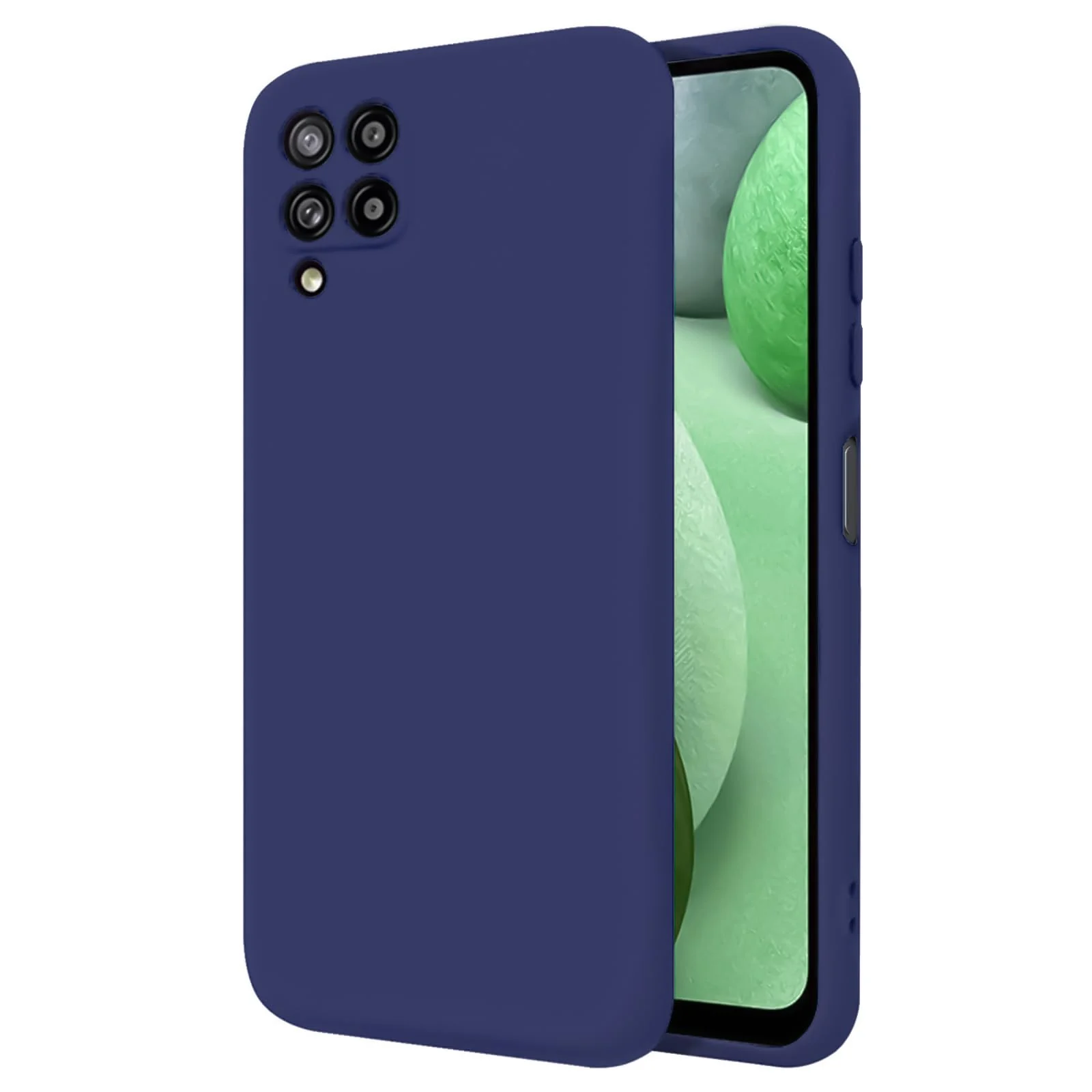 DL3 Mobilak Silicone Protective Case for Samsung Galaxy A12 / M12, Shock-absorbing protection, Scratch-resistant surface, Soft microfiber lining - Blue 2
