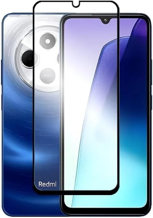 DL3 Mobilak Screen Protector for Xiaomi Redmi 14C 4G/Poco C75, Tempered Glass Screen Saver Premium HD Protective, Scratch Resistant, NO-Bubble, 9H Hardness, Full Coverage Film - Clear
