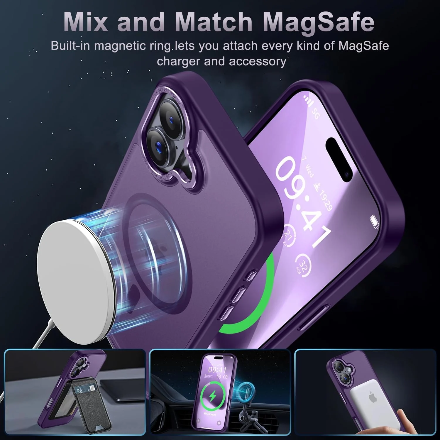 DL3 MOBILAK Protective Phone Case for Apple iPhone 17 - Purple