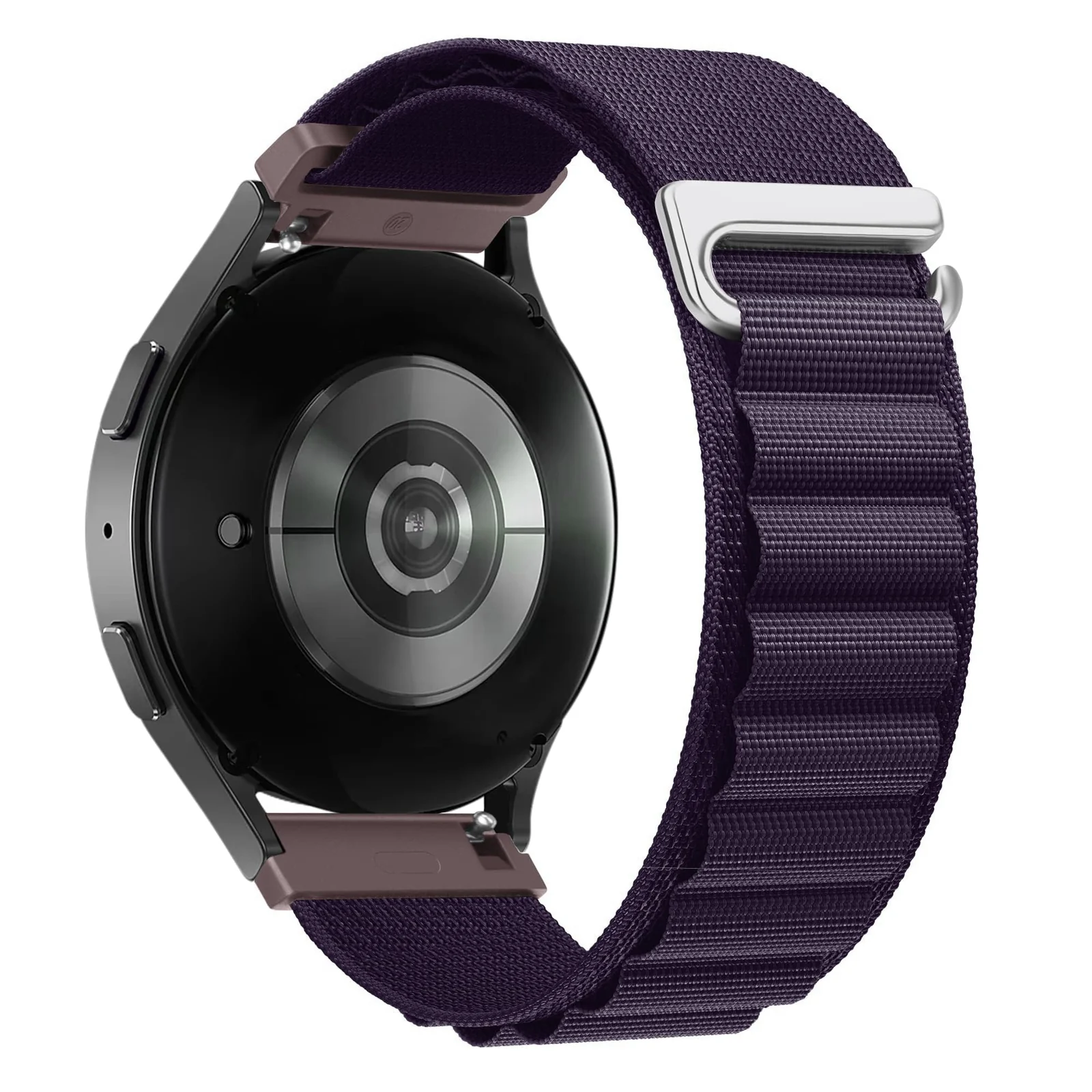 DL3 Mobilak Alpine Loop Bands Sport Nylon 20MM For Samsung Galaxy Watch 7 6 5 4 40mm 44mm/5 Pro 45mm/S2 classic/active 2 40mm 44mm/Amazfi GTS 2/2e/GTS 3/3 Pro/GTS 4/GTS 2 Mini/3 Mini/4 Mini/Bip 3 Pro - Purple