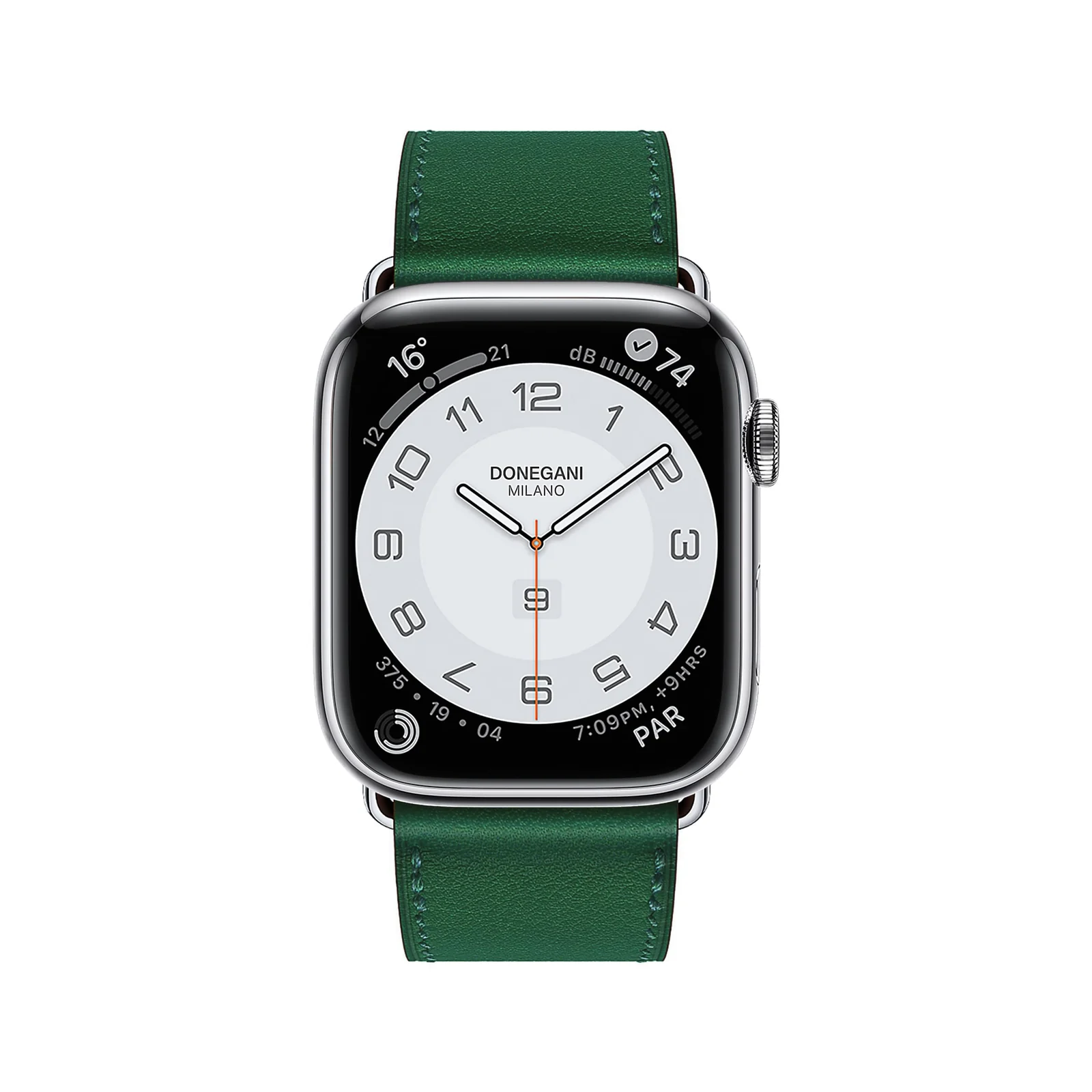 DL3 Mobilak Compatible with Apple Watch Band 49mm 46mm 45mm 44mm 42mm Leather Band Replacement Strap, Soft Leather Bracelet for iWatch Series 11 10 9 8 7 6 5 4 SE SE2 Ultra 3 2 1 - Green