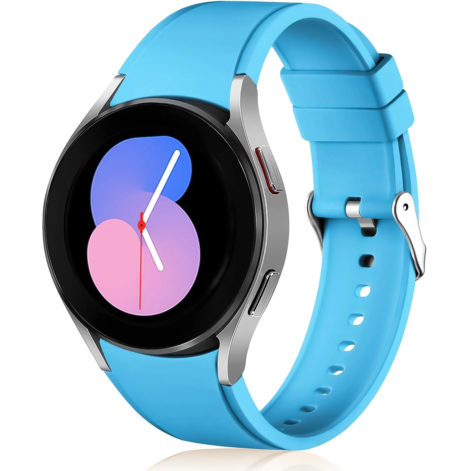 DL3 Mobilak No Gap Bands Compatible with Samsung Galaxy Watch 7 5 4 6 Band 44mm 40mm/Watch 5 Pro 45mm/Galaxy Watch 4 Classic 46mm 42mm Strap,20mm Quick Release Sport Replacement Bands for Women Men - Blue