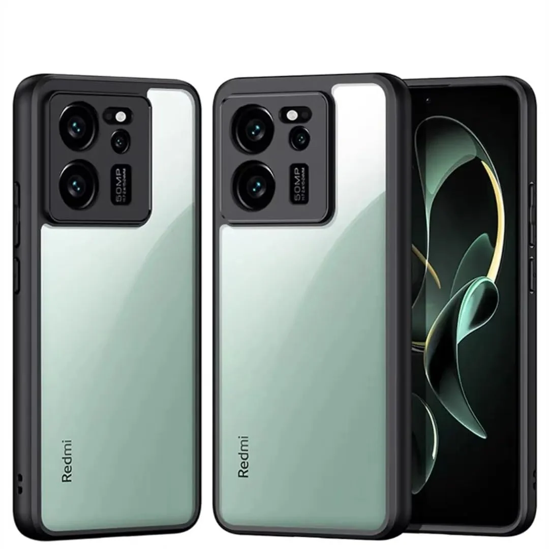DL3 Mobilak Clear TPU Case for Xiaomi 13T / Xiaomi 13T Pro / Redmi K60 Ultra, Camera protection, Shock-absorbing protection, Scratch-resistant surface - Black