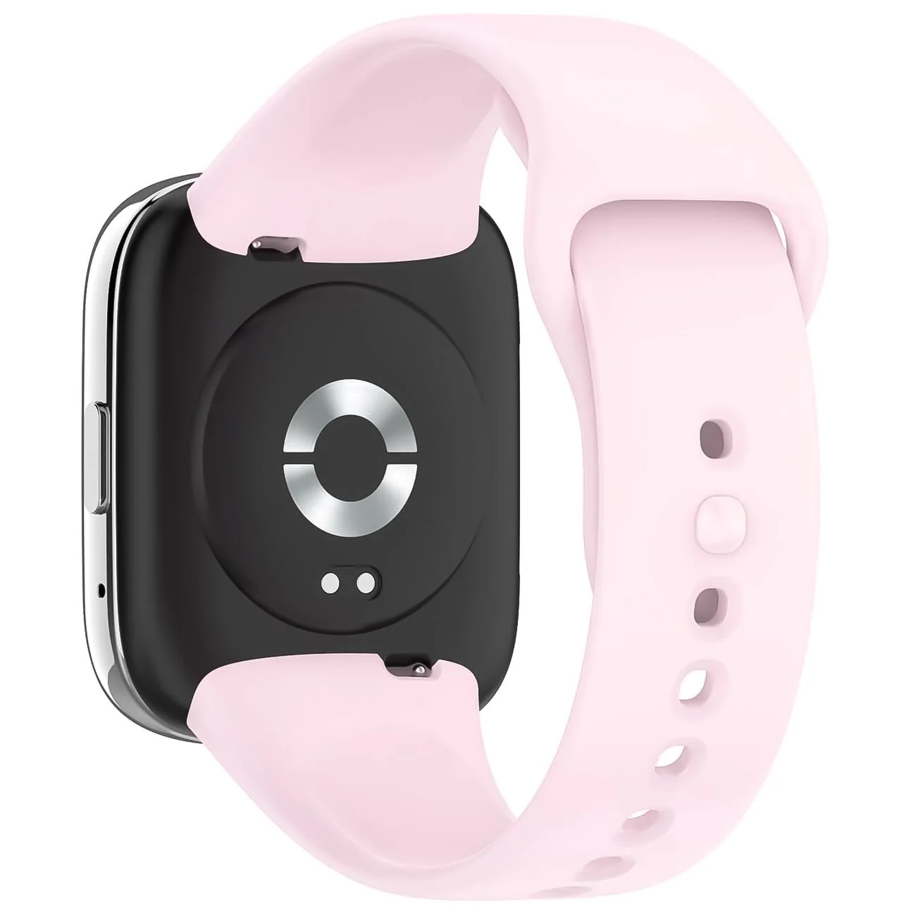 DL3 Mobilak Strap Silicone Compatible With Xiaomi Redmi Watch 3 Active/Redmi Watch 3 Lite, Sport Silicone Watch Band Wrist Strap, Bracelet Wristband Wrist Strap - Ice Pink