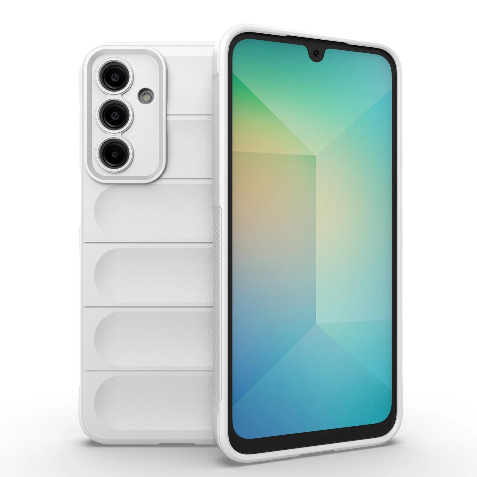 DL3 Mobilak Soft Silicone Protective Case for Samsung Galaxy A25 with Camera Protection and Shockproof Design - White