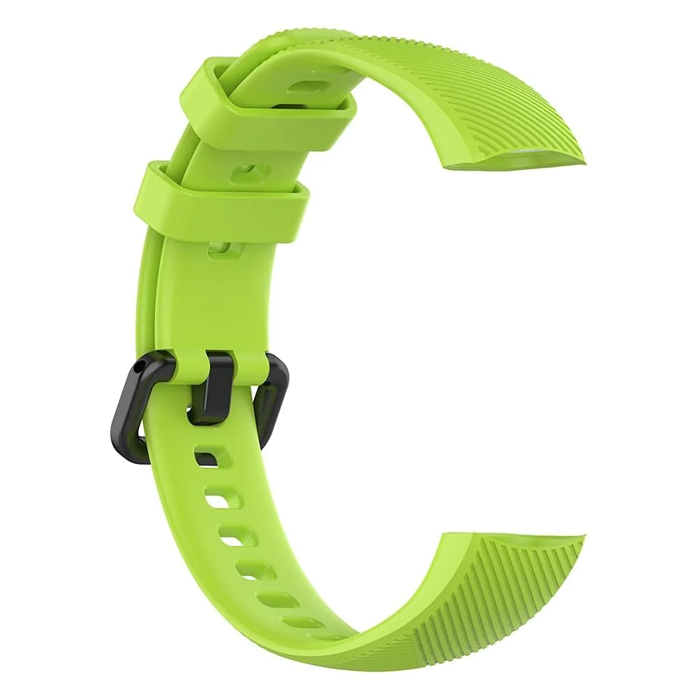 DL3 Mobilak Compatible for Honor Band 5/Honor Band 4 Strap, Soft Silicone Sport Wristband Adjustable Accessory Bracelet Replacement Band for Honor Band 5/Band 4 - Green