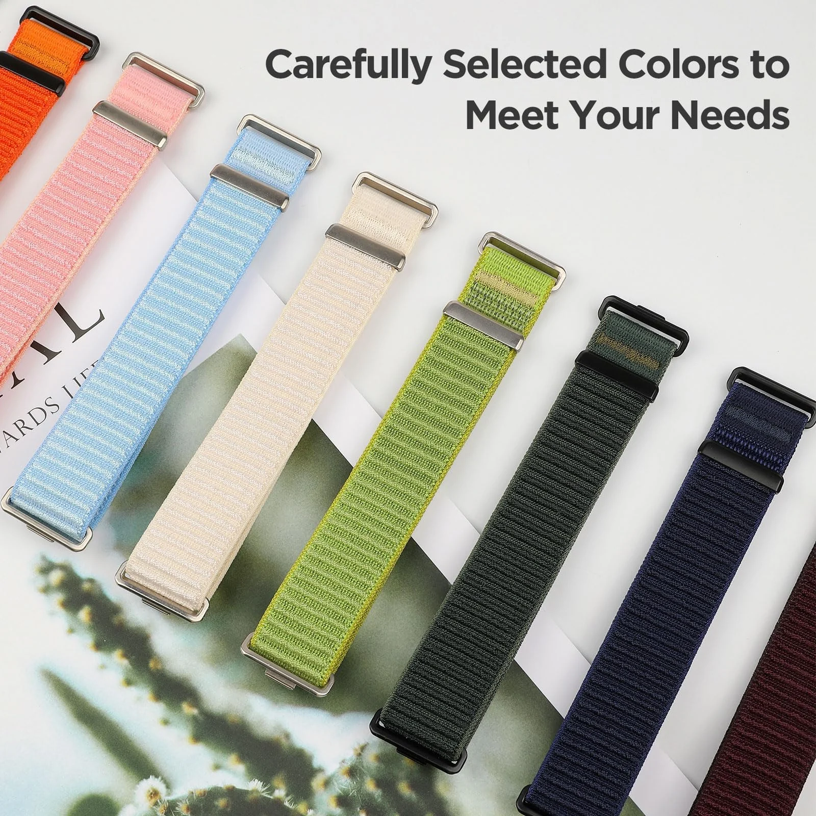 DL3 MOBILAK Elastic Nylon Watch Strap for Huawei Watch Fit 3 / Fit 4 / Fit 4 Pro / Fit 5 / Fit 5 Pro, Deep Blue