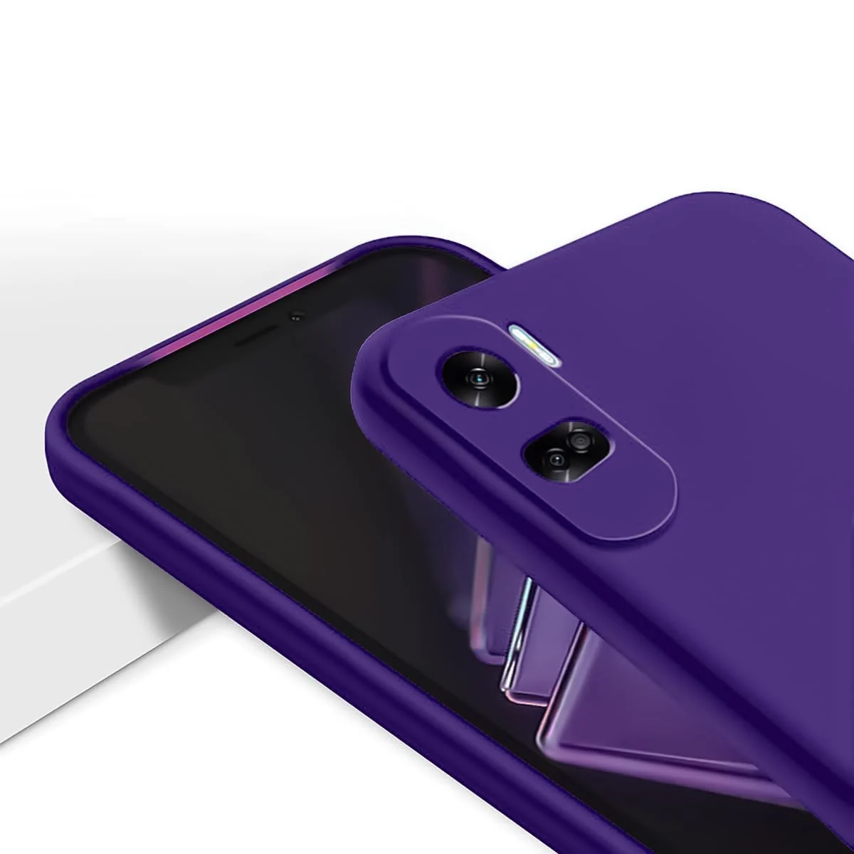 DL3 Mobilak Soft Silicone Gel Bumper Case for Honor 90 Lite - Purple