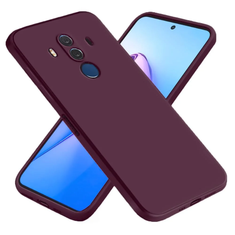 Dl3 Mobilak Huawei Mate 10 Pro Case,Soft Flexible Silicone Gel Rubber Bumper Cover,Full Body Shockproof Protective Phone Case (Cashmere)