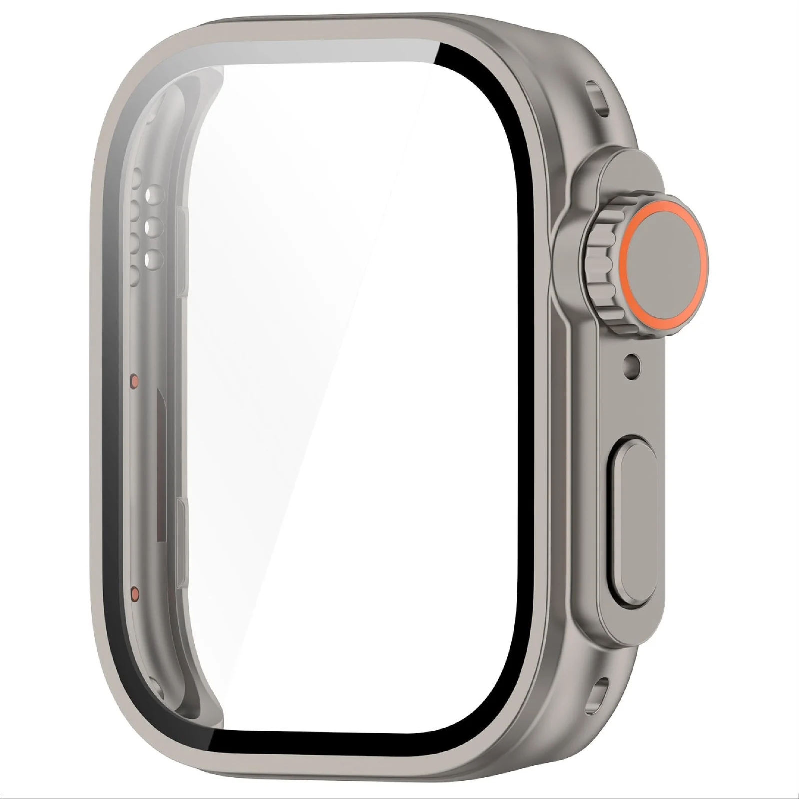 DL3 MOBILAK Ultra-Style Watch Case with Tempered Glass for Huawei Watch Fit 3, Titanium