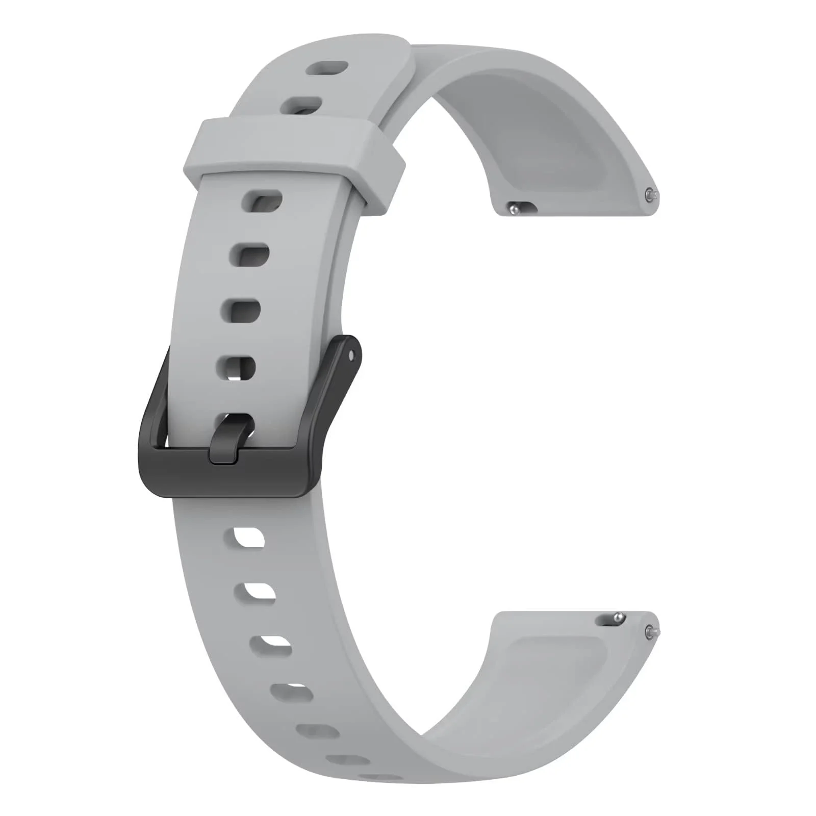 DL3 Mobilak Silicone Strap for realme Band 2, [Breathable] Soft Silicone Replacement Strap for Men and Women, Pin Buckle Design, for realme Band2 - Grey