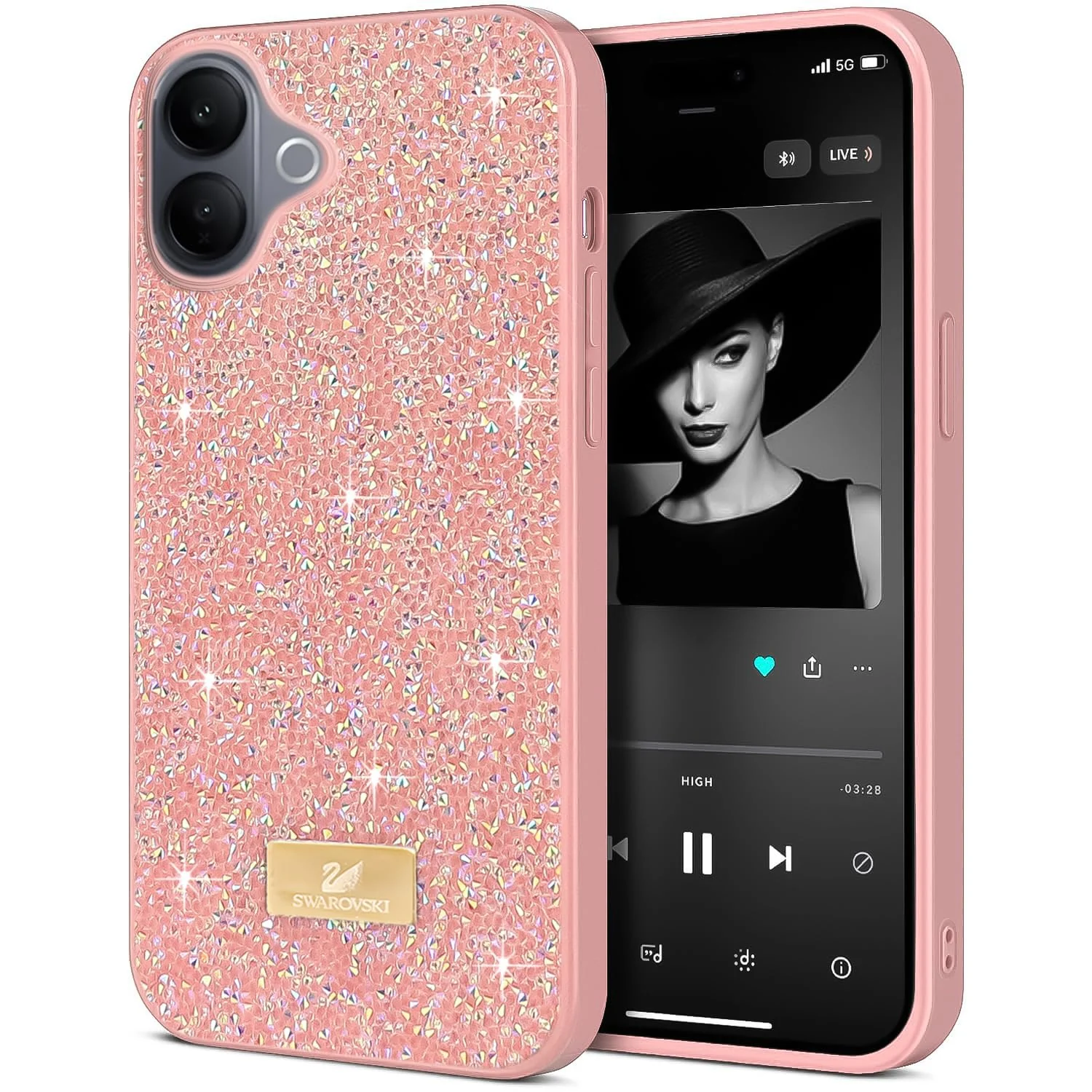 5.5 — DL3 Mobilak Glitter Rhinestone Protective Case for vivo V60 Lite 5G / 4G with Shockproof Design
